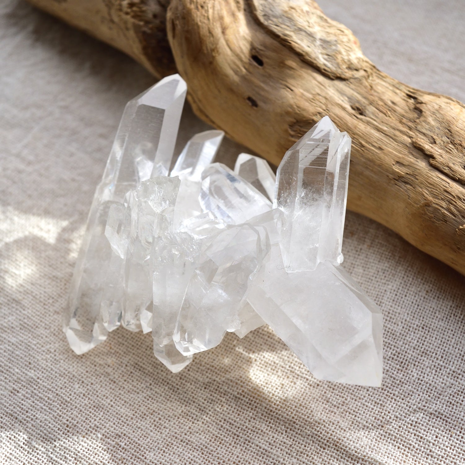 Arkansas Quartz, Atlantis Twilight, Record Keeper from Arkansas, USA, 210g/ Crystal Cluster