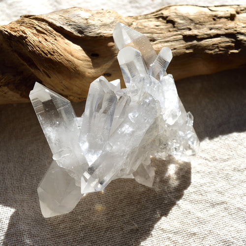 Arkansas Quartz, Atlantis Twilight, Record Keeper from Arkansas, USA, 210g/ Crystal Cluster