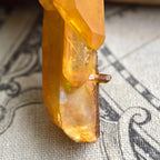 Solaris Quartz - Golden Healer - "Atlantis Sun" - Double Terminated Crystal - Arkansas Quartz - from Arkansas, USA - 49g