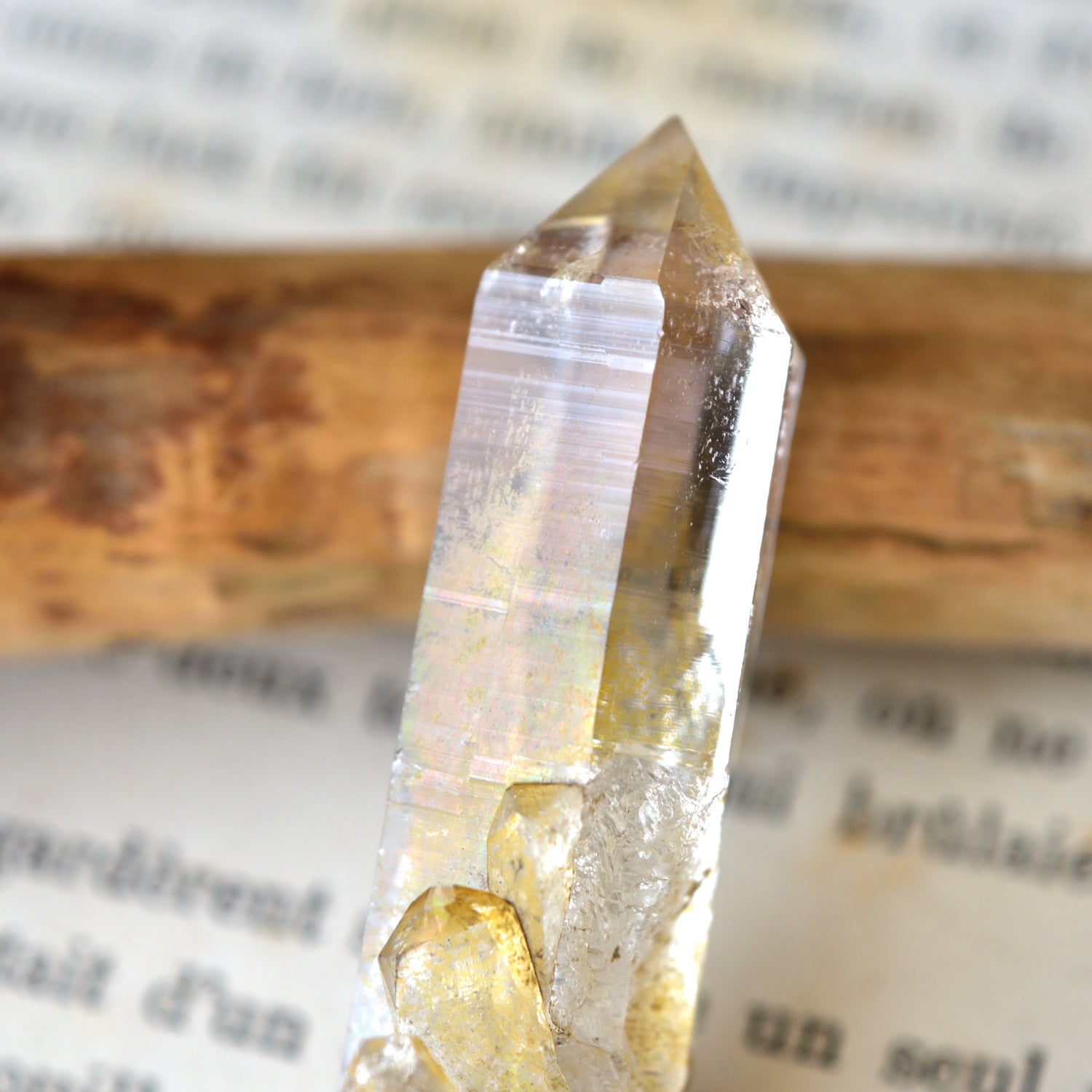 ヒマラヤ水晶　リモナイト・イン・クォーツ　ホルスの目　陰陽　貫入　パキスタン・スカルドゥ産　22g