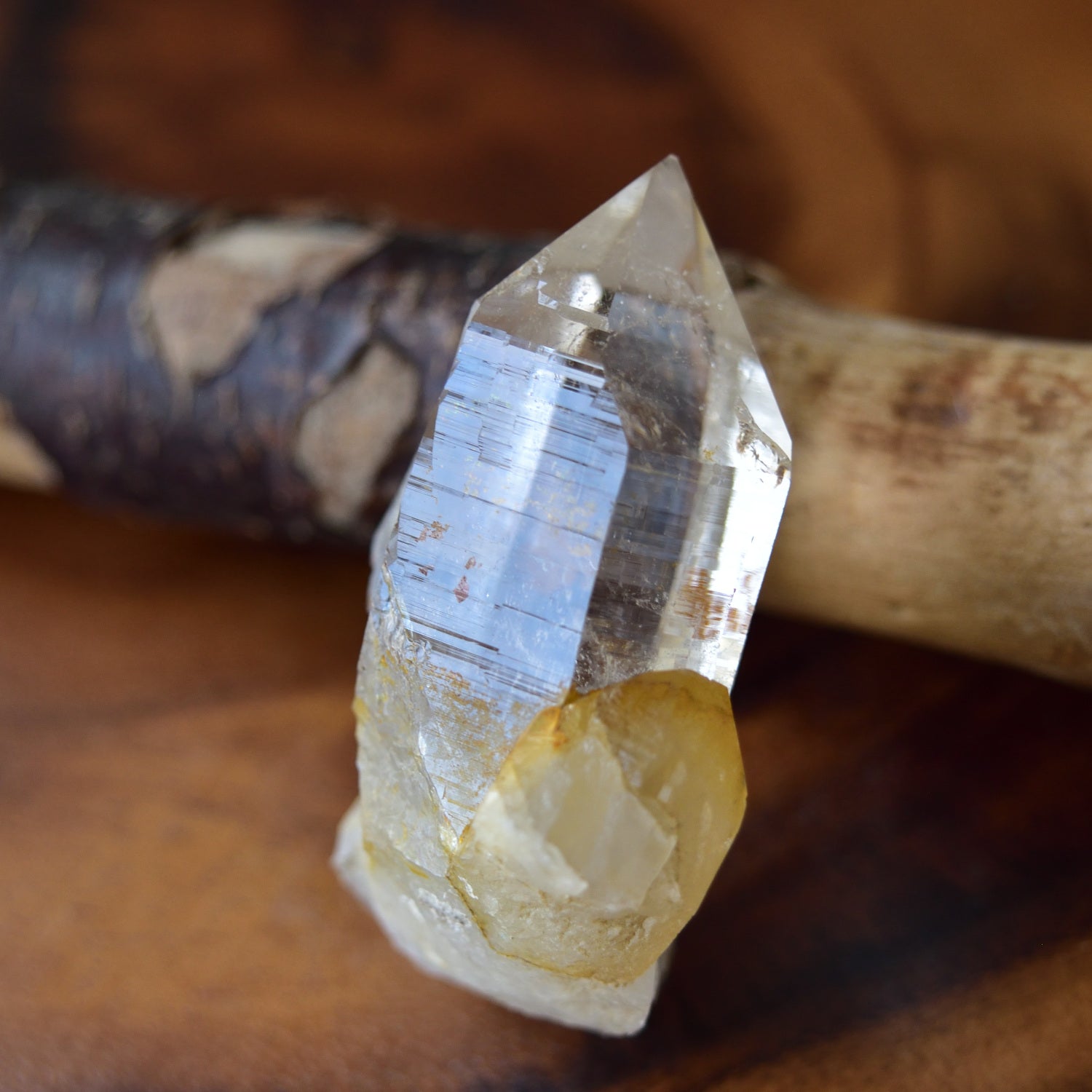 ヒマラヤ水晶　リモナイト・イン・クォーツ　パキスタン・スカルドゥ産　45g