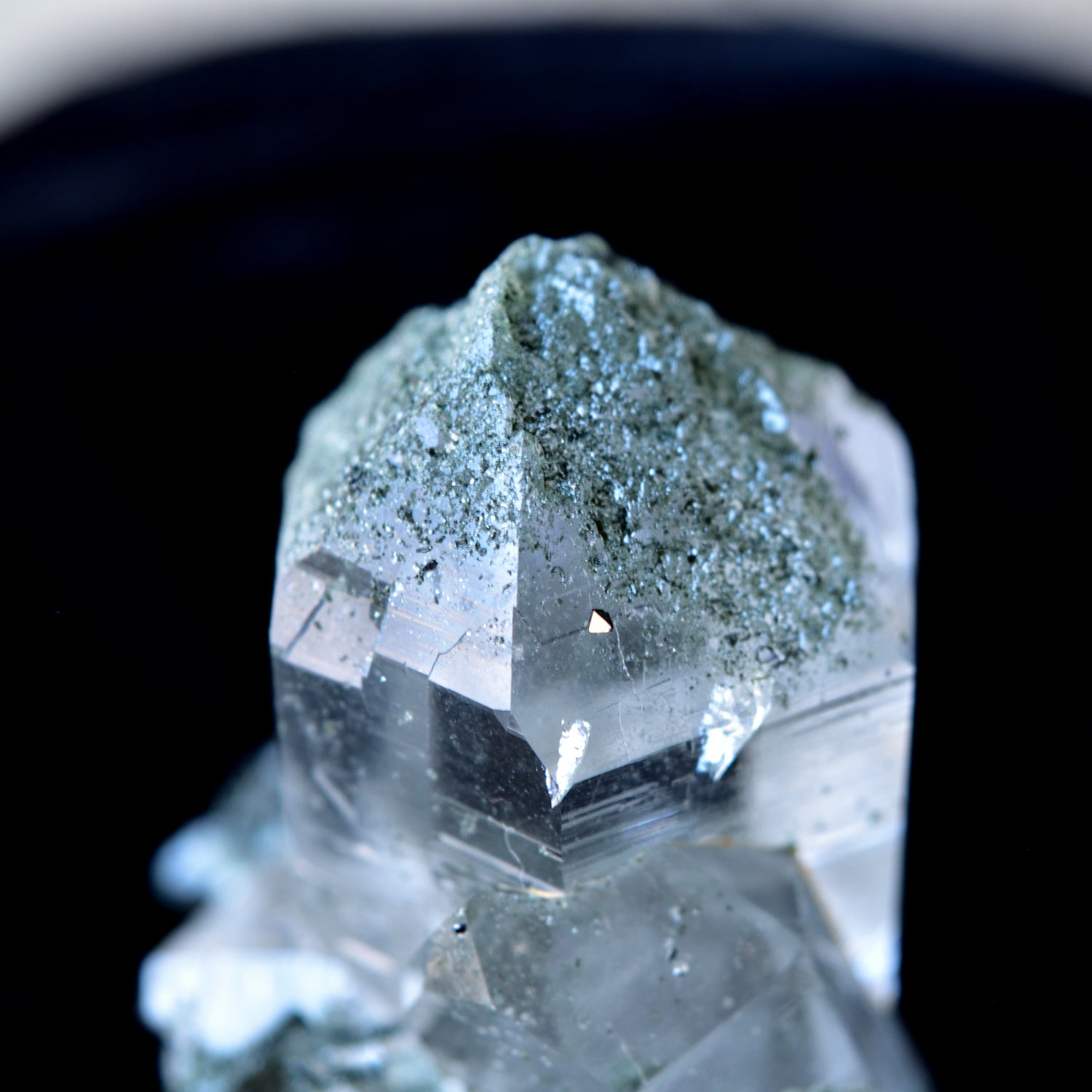 ヒマラヤ水晶　クローライト　レコードキーパー　インド・マニハール産　85g