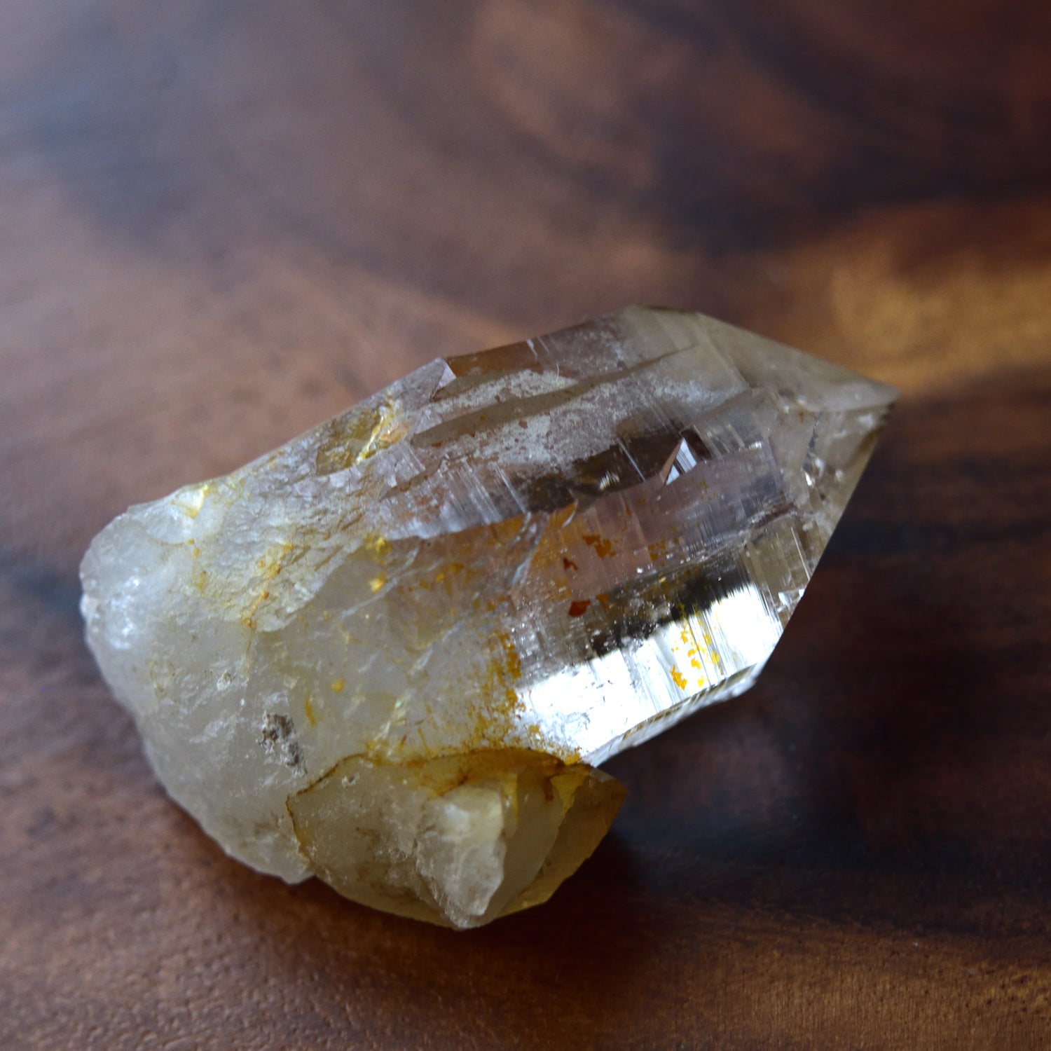 ヒマラヤ水晶　リモナイト・イン・クォーツ　パキスタン・スカルドゥ産　45g