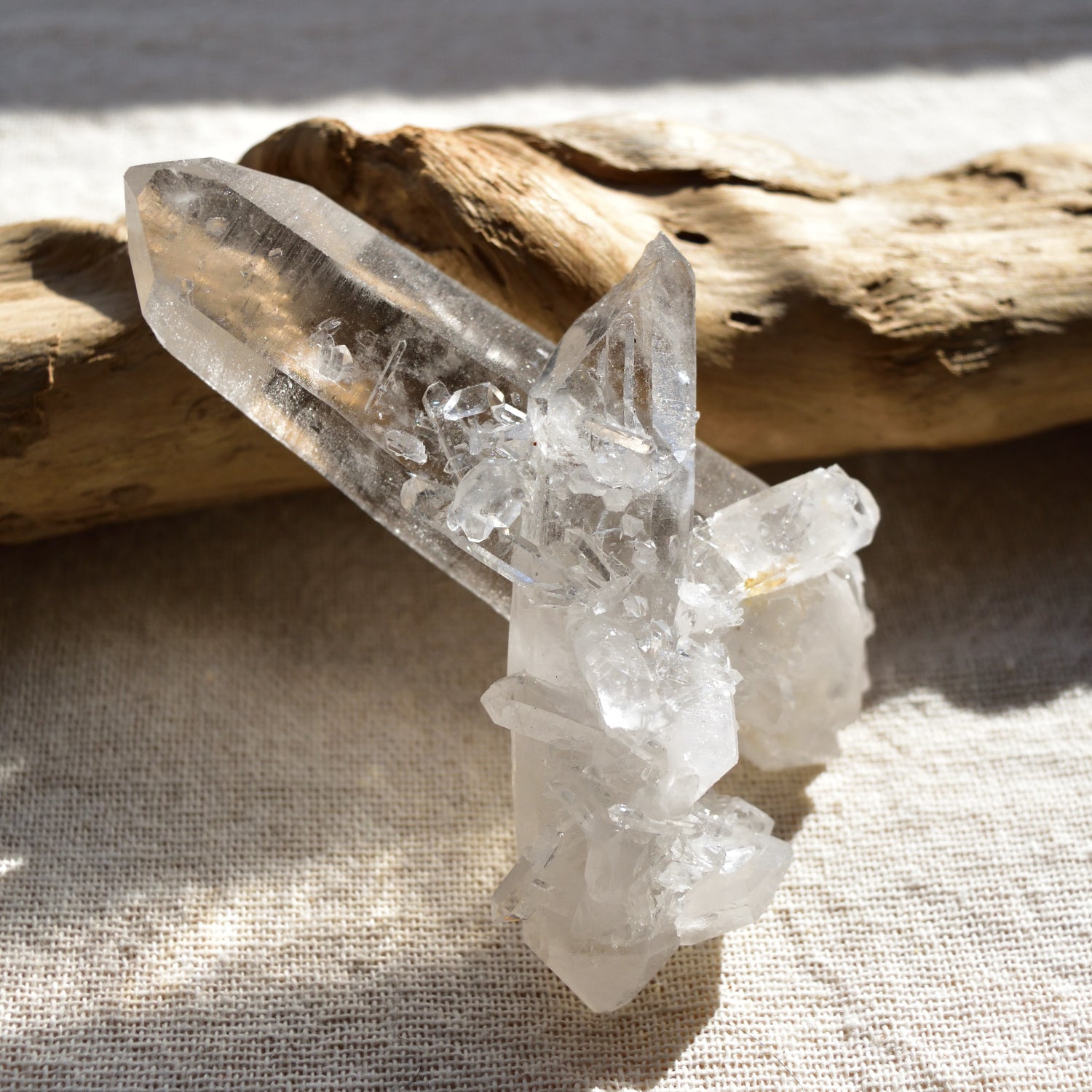 Arkansas Quartz "Twilight of Atlantis" - Double Terminated Crystal - Arkansas, USA - 154g Crystal Cluster