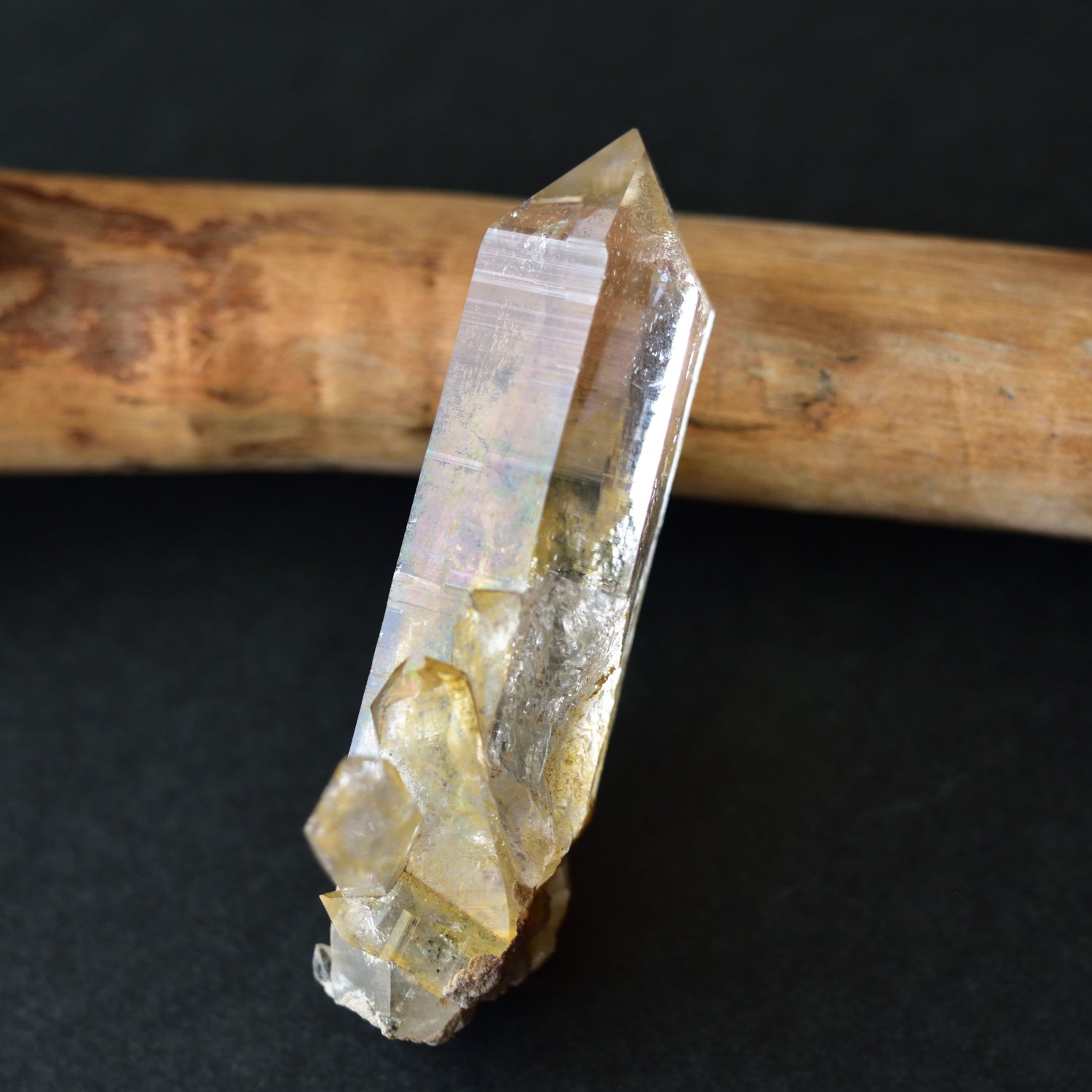 ヒマラヤ水晶　リモナイト・イン・クォーツ　ホルスの目　陰陽　貫入　パキスタン・スカルドゥ産　22g