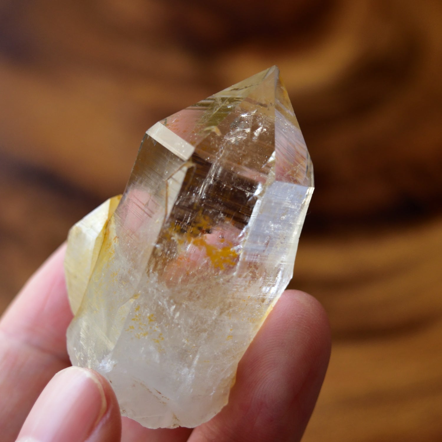 ヒマラヤ水晶　リモナイト・イン・クォーツ　パキスタン・スカルドゥ産　45g