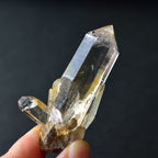 ヒマラヤ水晶　リモナイト・イン・クォーツ　ホルスの目　陰陽　貫入　パキスタン・スカルドゥ産　22g
