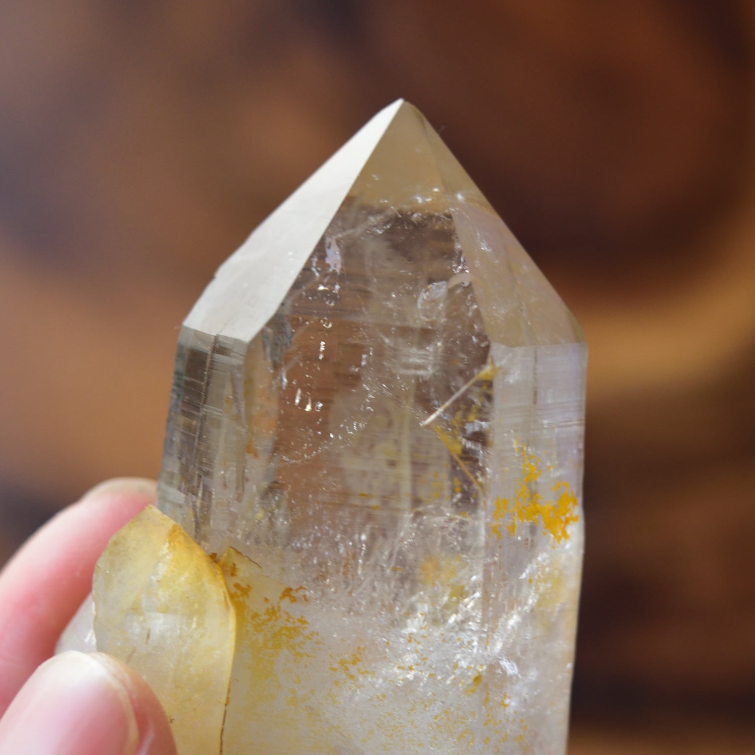 ヒマラヤ水晶　リモナイト・イン・クォーツ　パキスタン・スカルドゥ産　45g