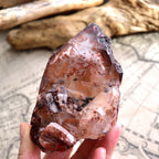Shrine Quartz　シュライン・クォーツ　エレスチャル　ファントム　ヘマタイト　ブラジル・パラ州産　340ｇ
