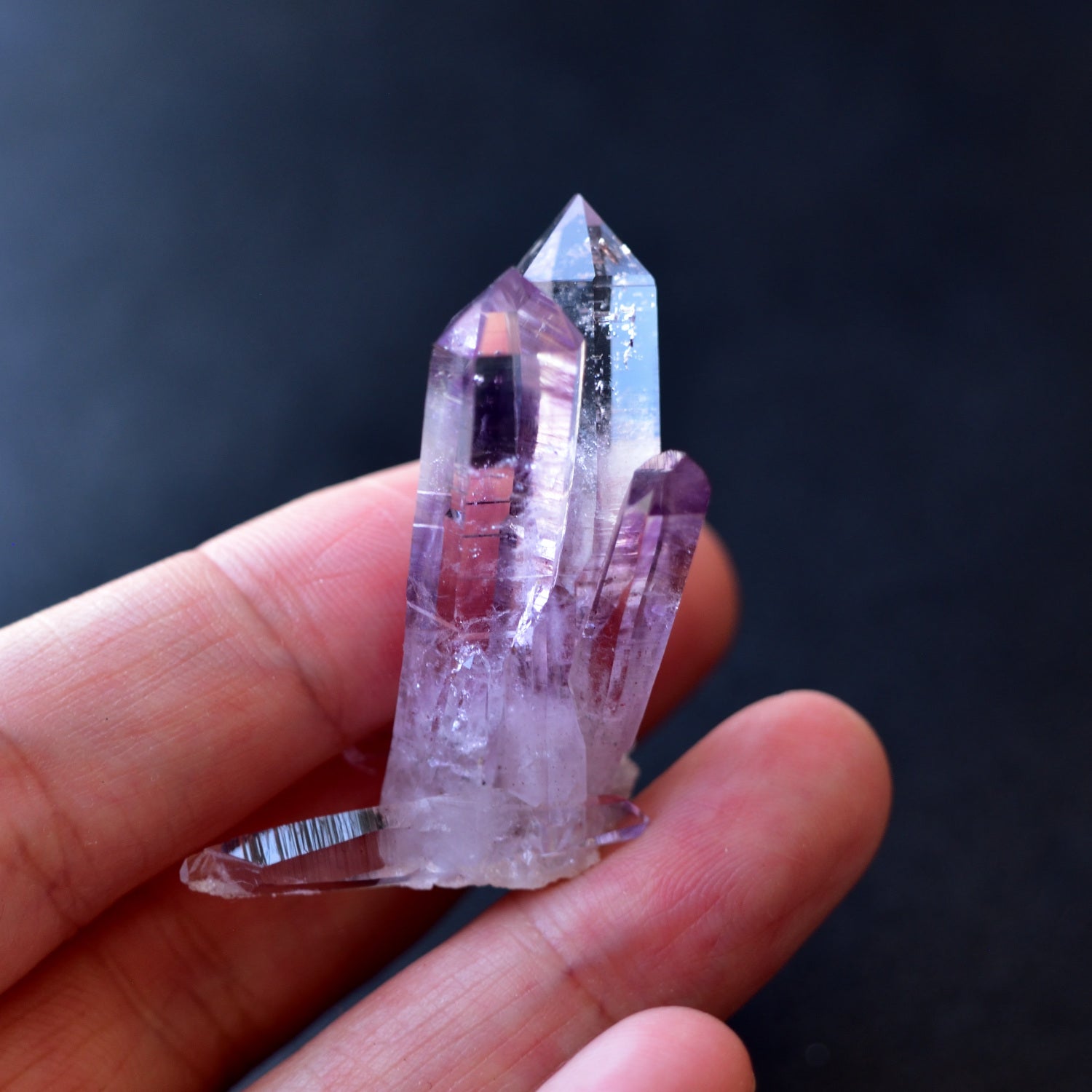 Veracruz Amethyst Cluster - Phantom - Yin-Yang Twin - from Veracruz, Mexico - 11g