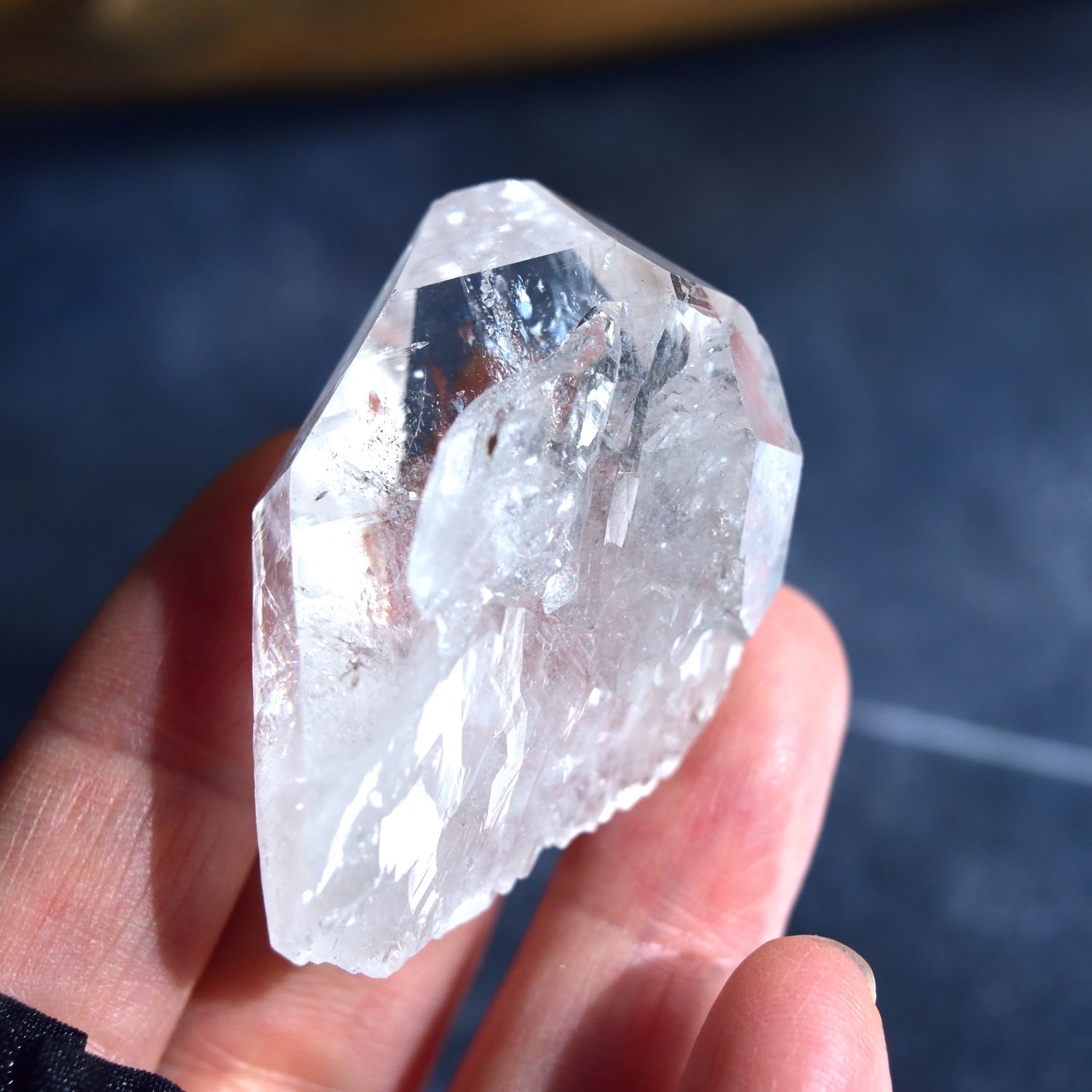 ゼカジソウザ・クォーツ　全面結晶水晶  レコードキーパー　Zeca de Souza　ブラジル・ミナスジェライス州産　33g
