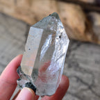 ヒマラヤ水晶　クローライト　イシス　トライーゴニック&レコードキーパー　魂の癒し　インド・クル地区産　77g