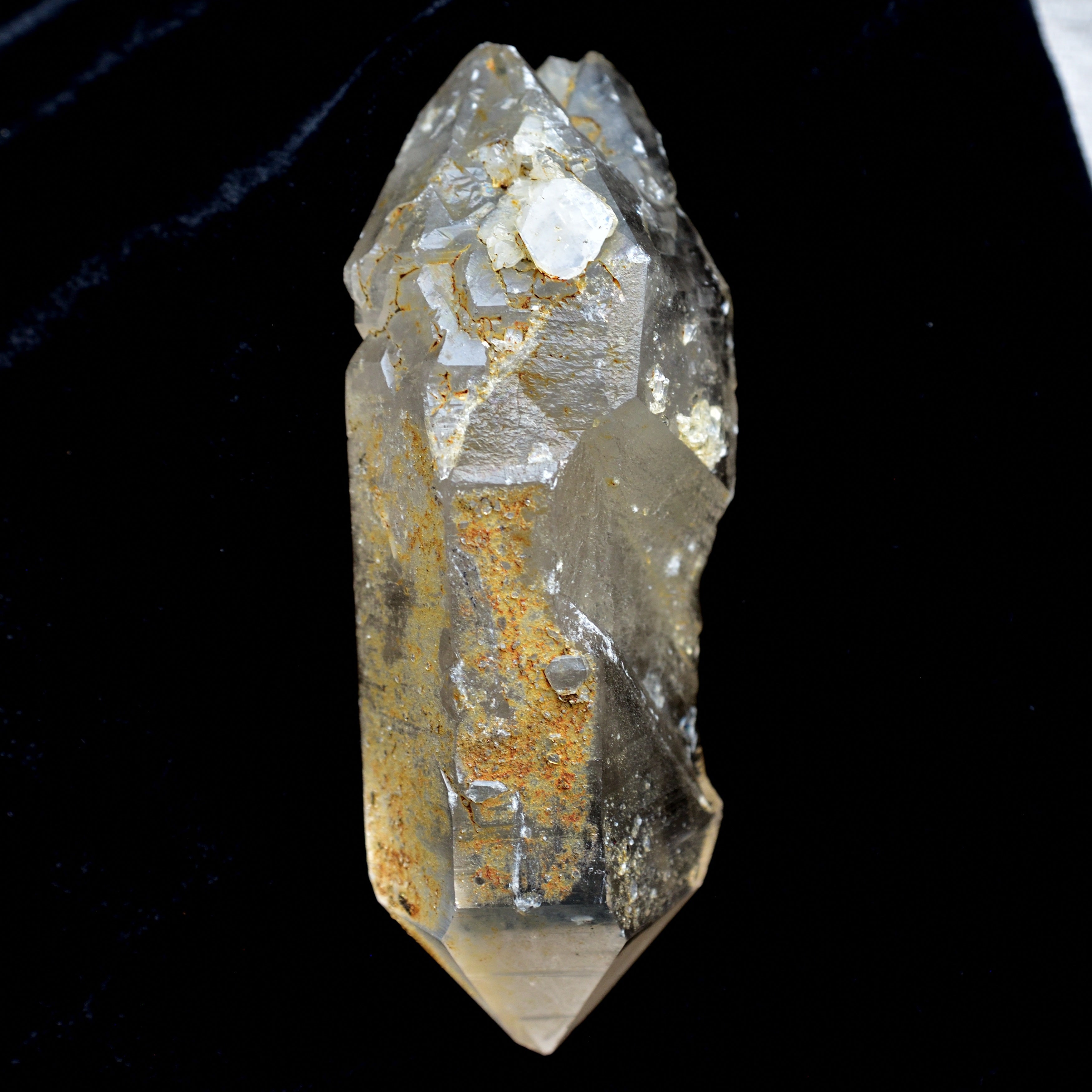 ウラル・スモーキー・クォーツ　両剣水晶　キー　ロシア・ウラル山脈産　219g