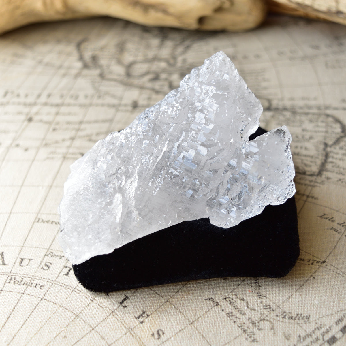 メル・クリスタル　Ganesa　グウィンデル・再結晶水晶　シンギングクリスタル　インド・リシケシュ産　315g
