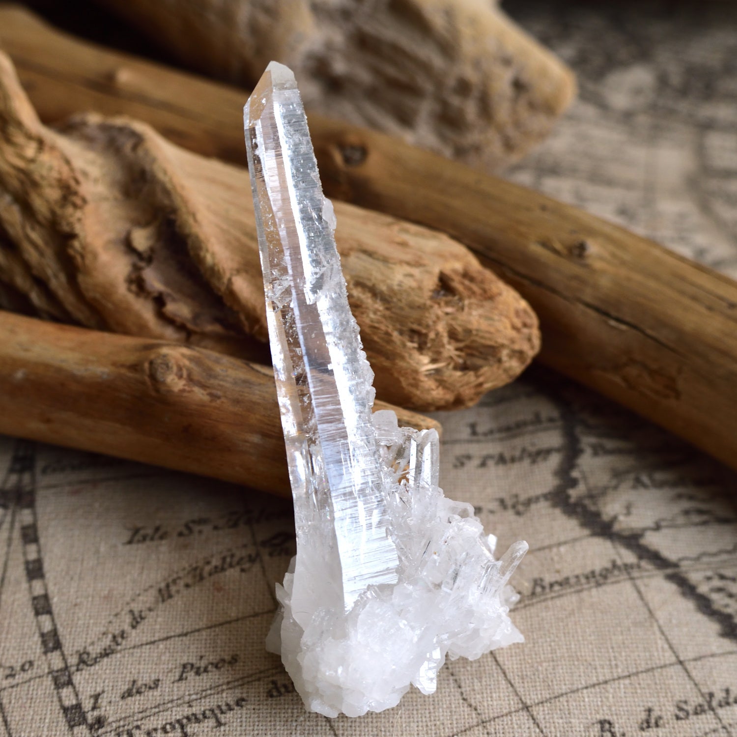 Itaya Quartz - Abundance - Barnacle - Singing Crystal - Certified Origin - Itaya, Nishimera Village, Miyazaki, Japan - 60g Quartz Cluster