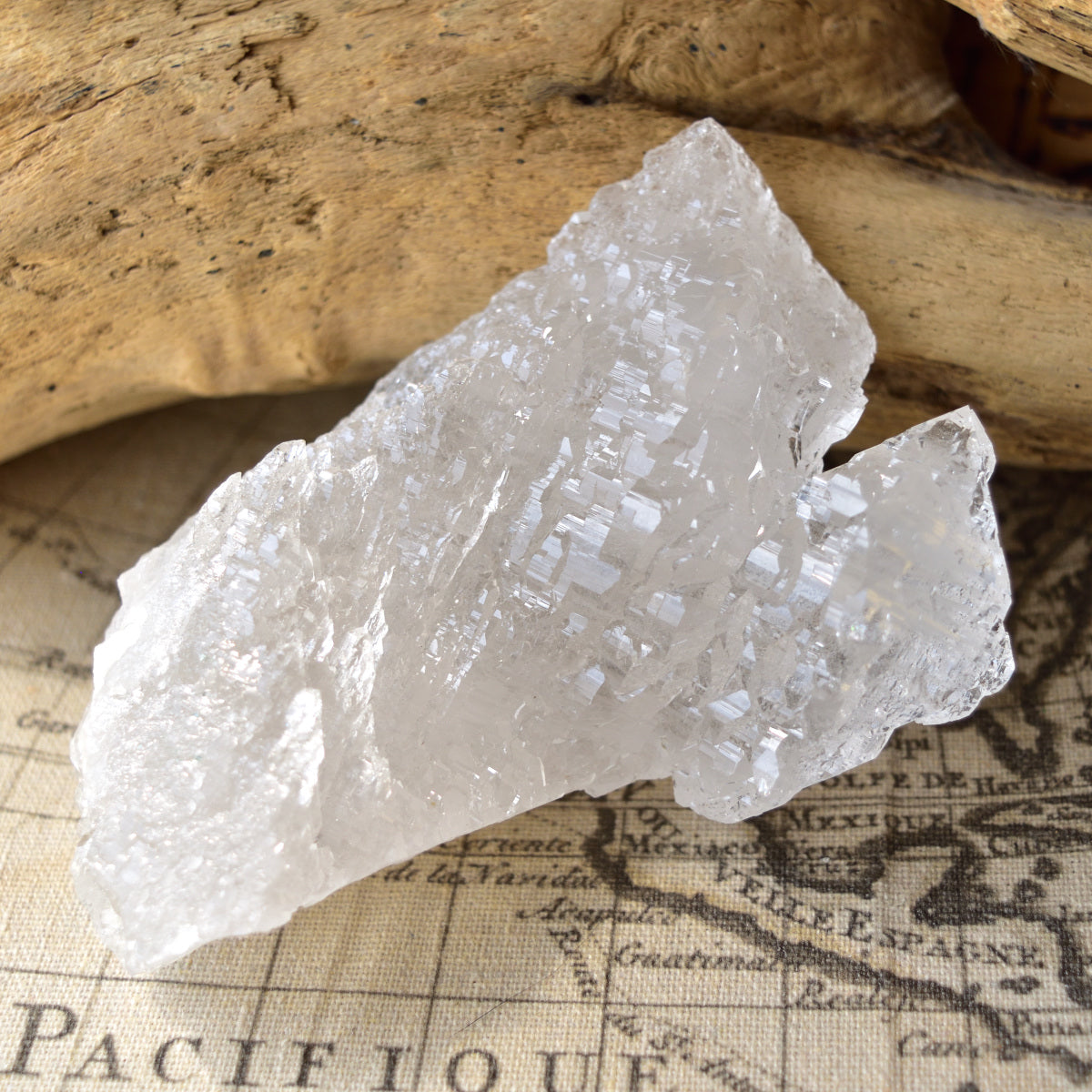 メル・クリスタル　Ganesa　グウィンデル・再結晶水晶　シンギングクリスタル　インド・リシケシュ産　315g