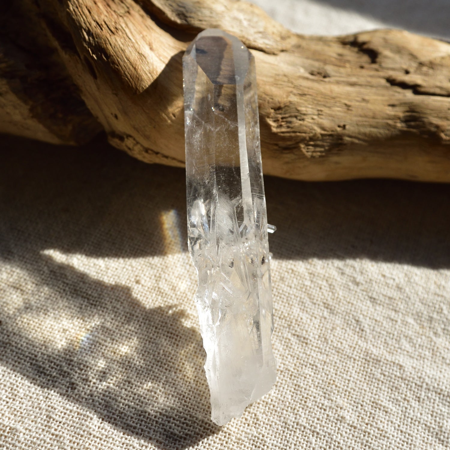 アーカンソー・クォーツ・ポイント　アトランティスの夕べ　グラウンディング　アメリカ・アーカンソー州産　45g/ ポイント水晶・クリスタル