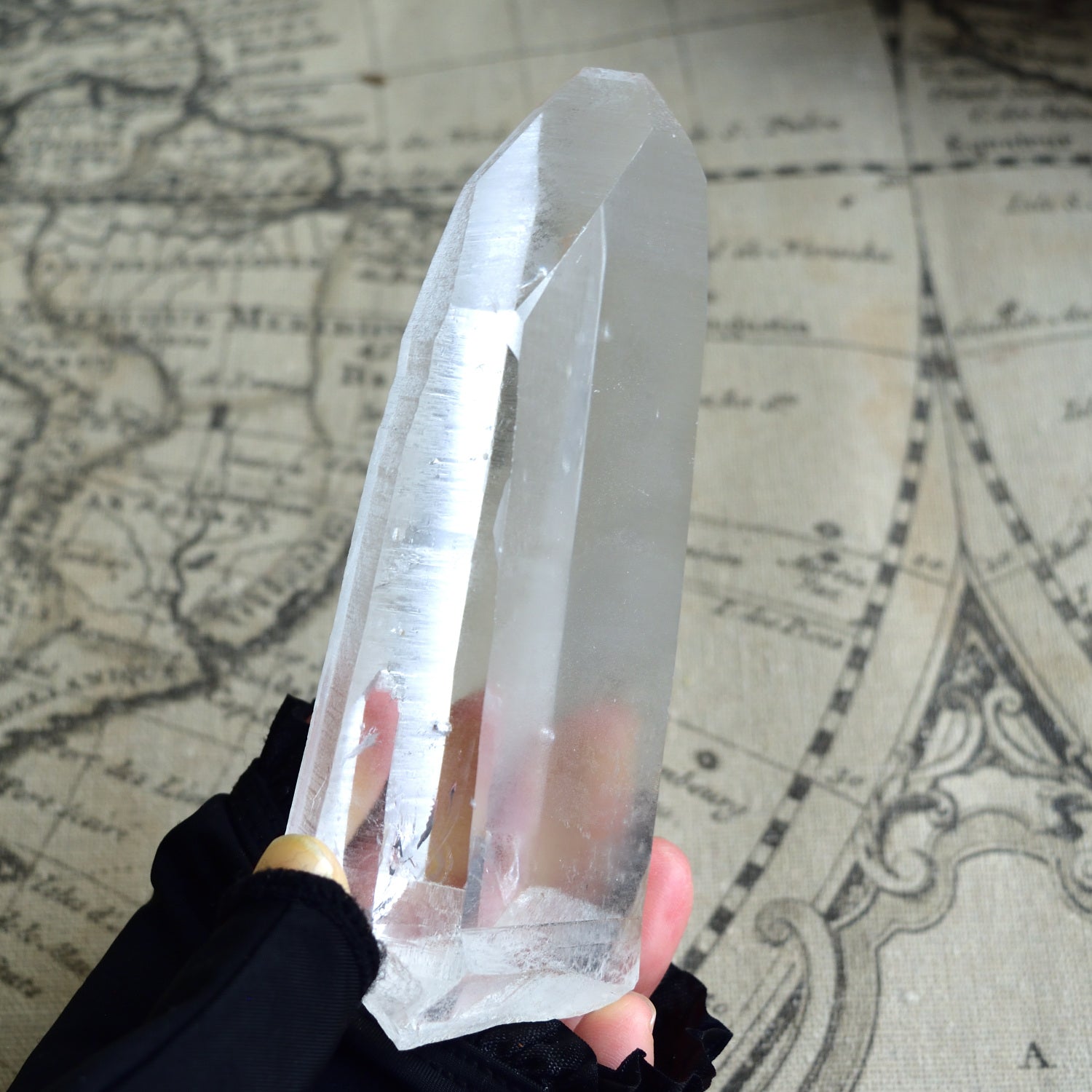 Lemurian Seed Trigonic Shovel Sacrifice Tabular from Bahia, Brazil, 238g/Point Quartz Crystal