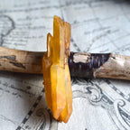 Solaris Quartz - Golden Healer - "Atlantis Sun" - Double Terminated Crystal - Arkansas Quartz - from Arkansas, USA - 49g