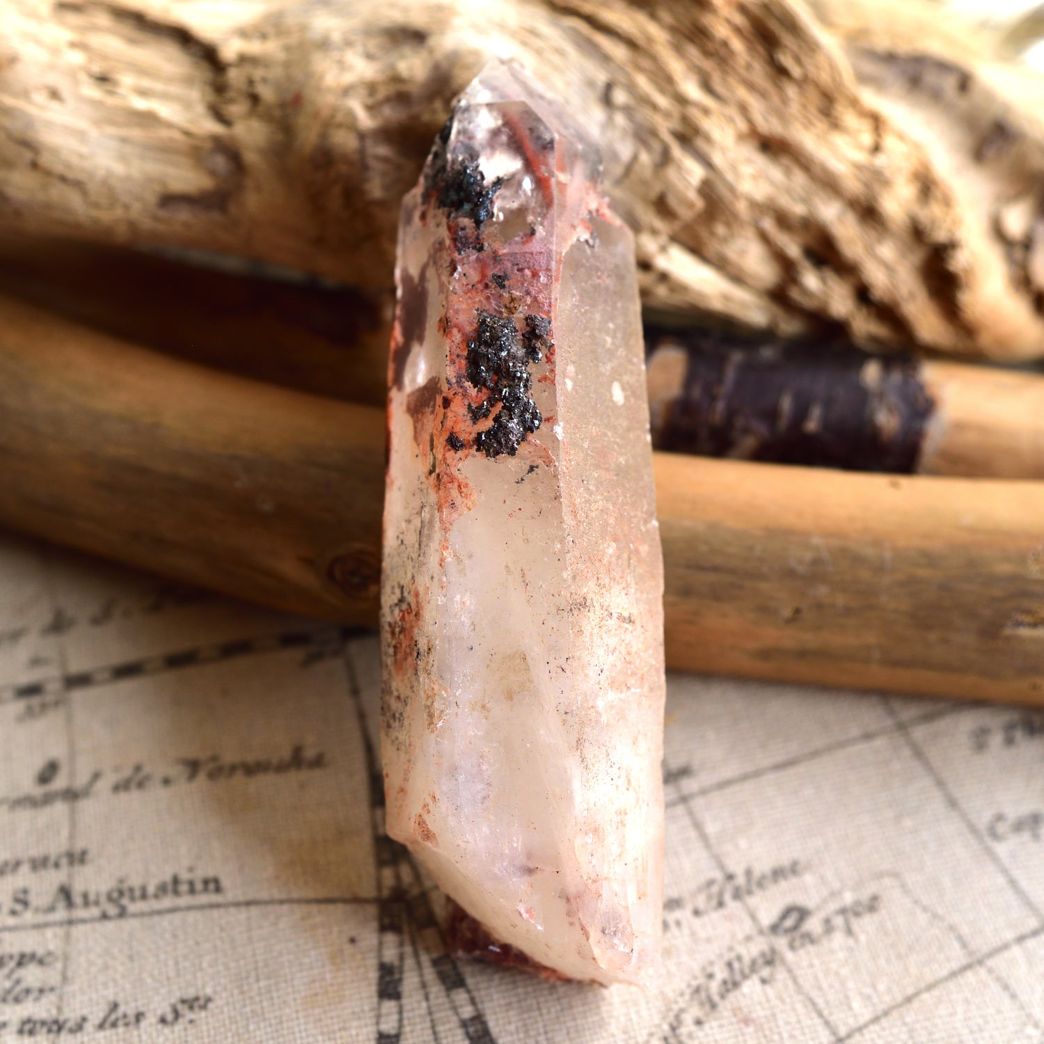 Shrine Quartz　シュライン・クォーツ　カテドラル　ファントム　ヘマタイト　ブラジル・パラ州産　140ｇ