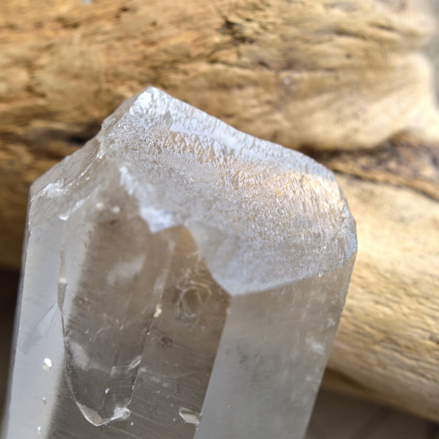 Lemurian Seed Trigonic Shovel Sacrifice Tabular from Bahia, Brazil, 238g/Point Quartz Crystal