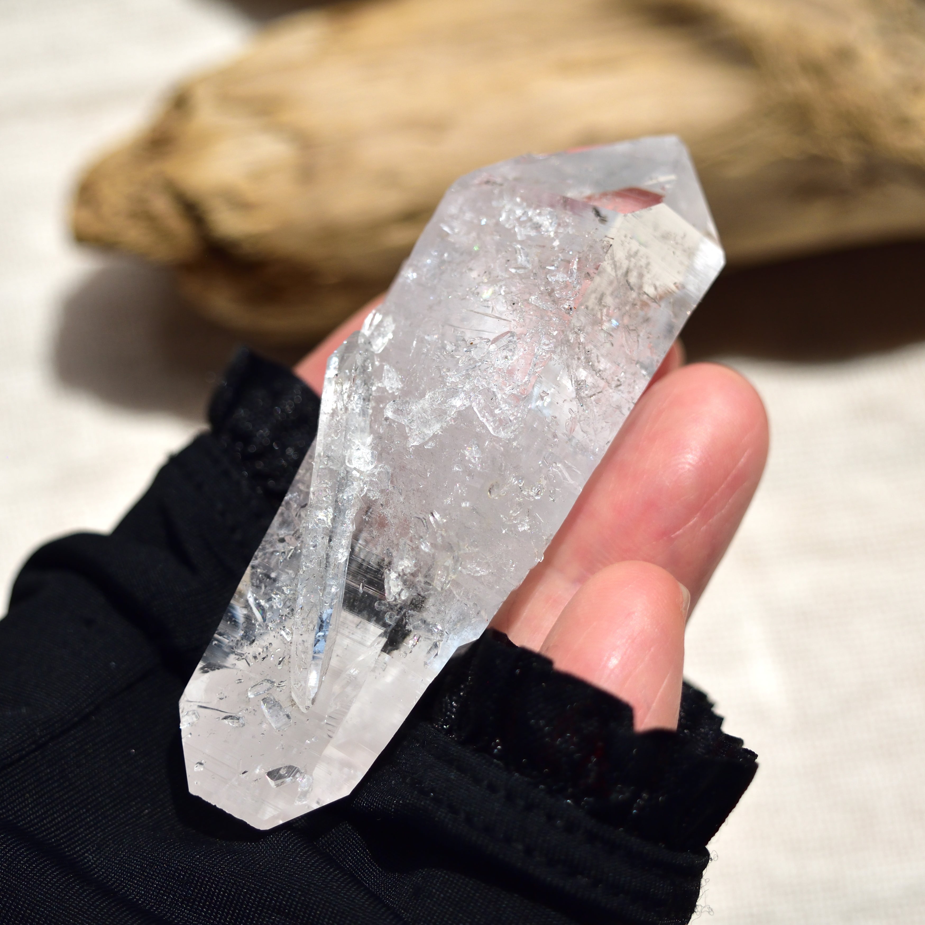 コロンビアン・レムリアン　両剣水晶　陰陽　レコードキーパー　コロンビア・サンタンデール産　54g