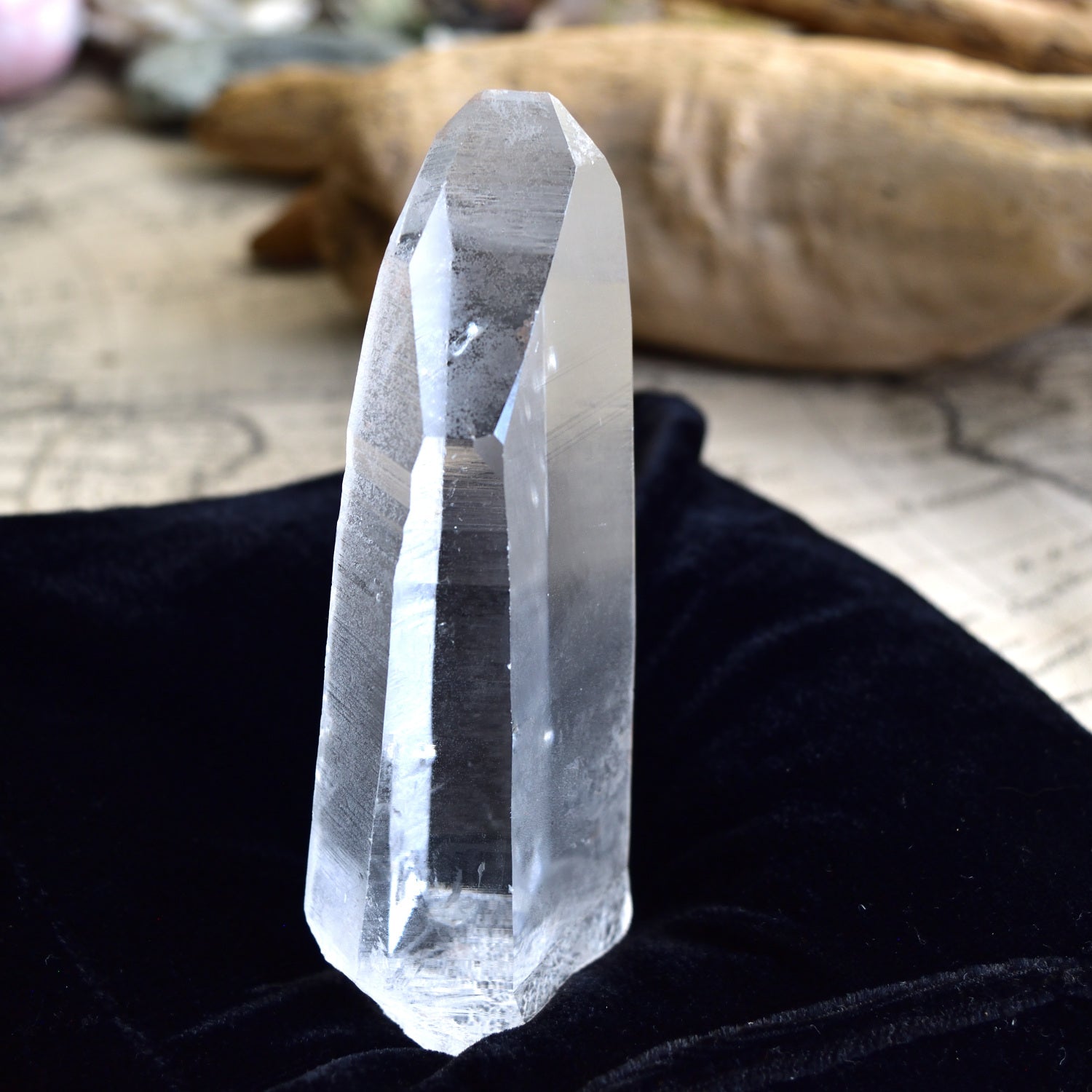 Lemurian Seed Trigonic Shovel Sacrifice Tabular from Bahia, Brazil, 238g/Point Quartz Crystal
