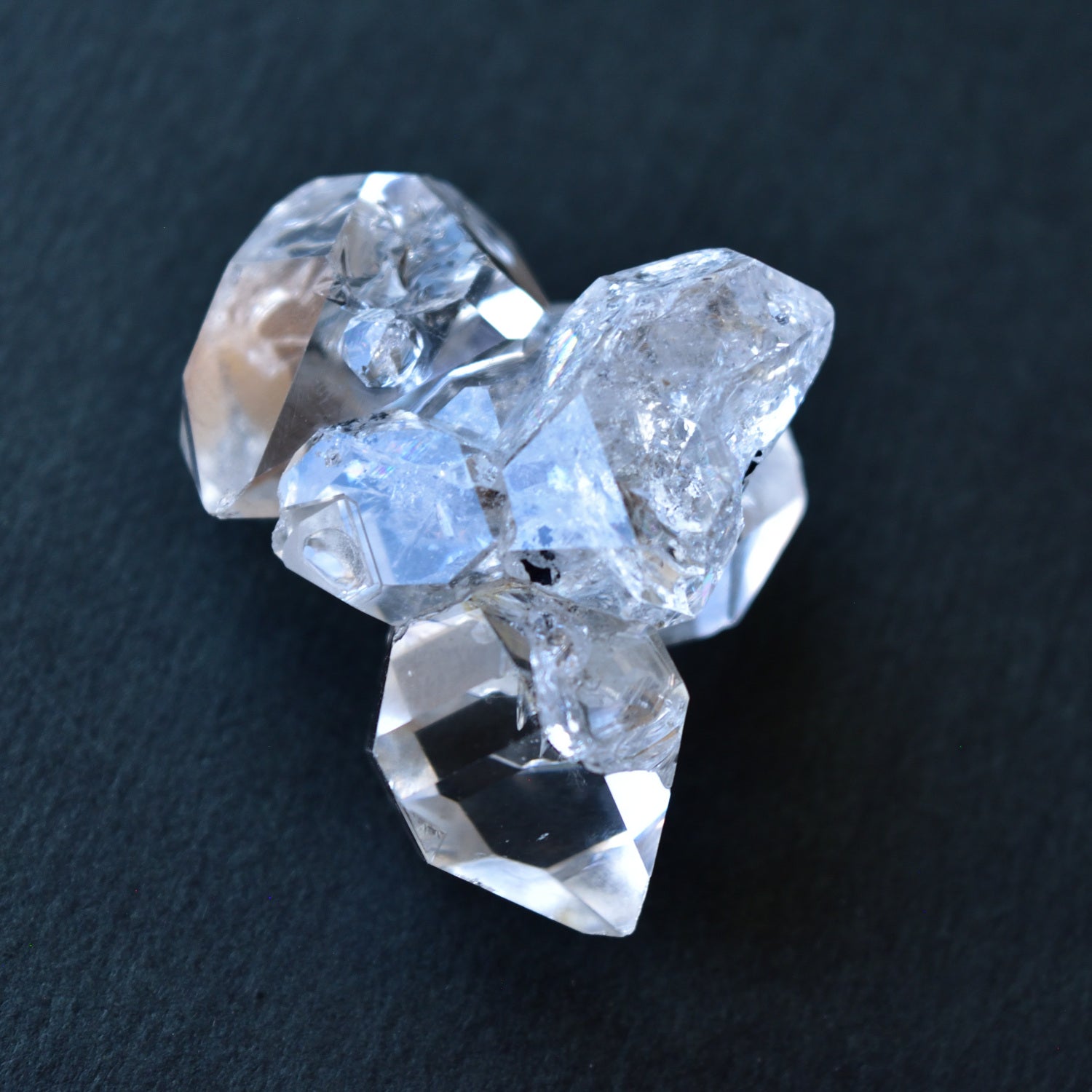 ハーキマーダイヤモンド　３結晶　27g　ニューヨーク州ハーキマー産