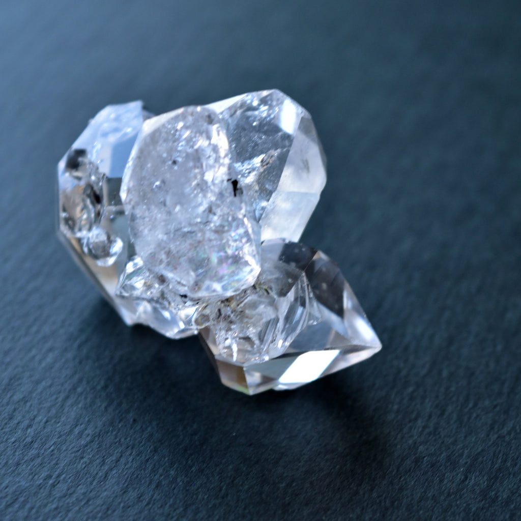 ハーキマーダイヤモンド　３結晶　米国・ニューヨーク州産  27g　