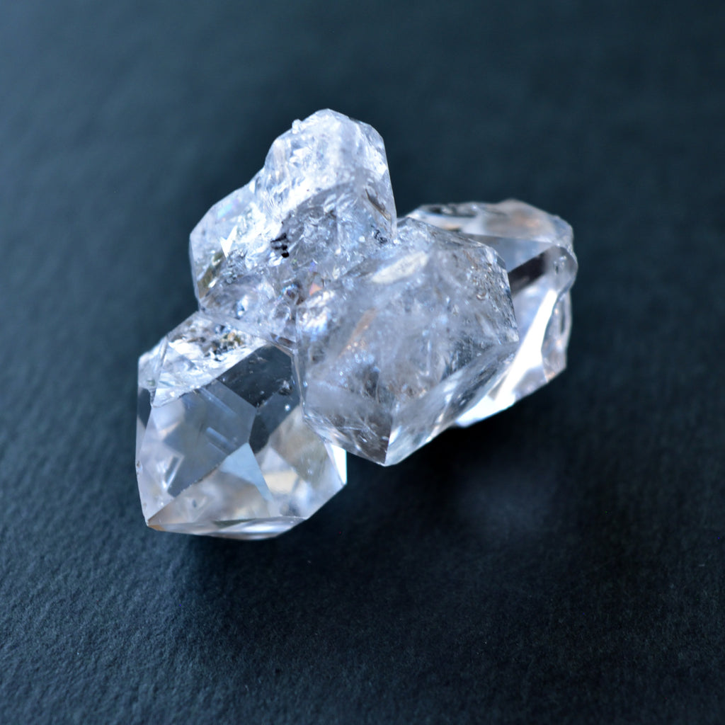 ハーキマーダイヤモンド　３結晶　米国・ニューヨーク州産  27g　