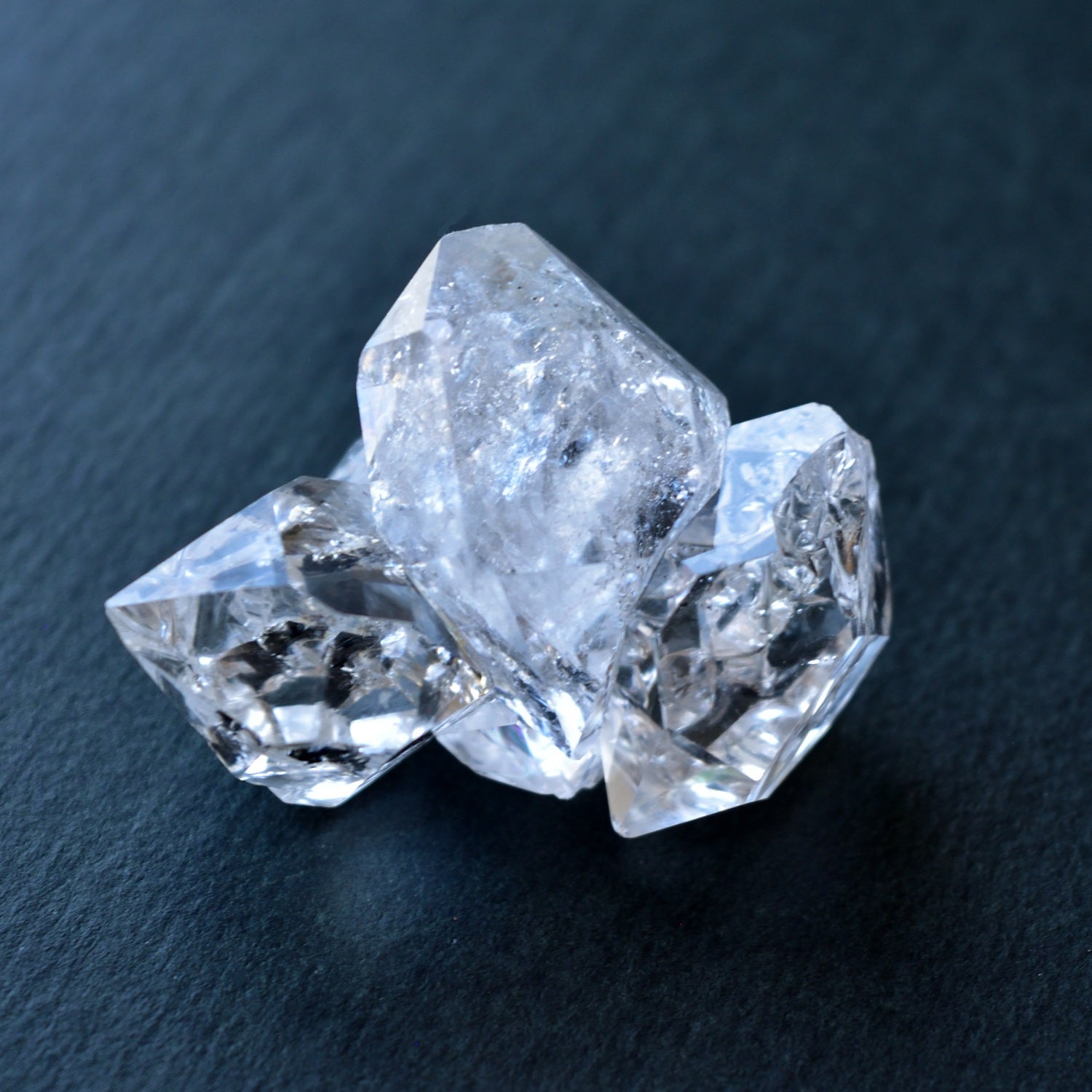 ハーキマーダイヤモンド　３結晶　27g　ニューヨーク州ハーキマー産