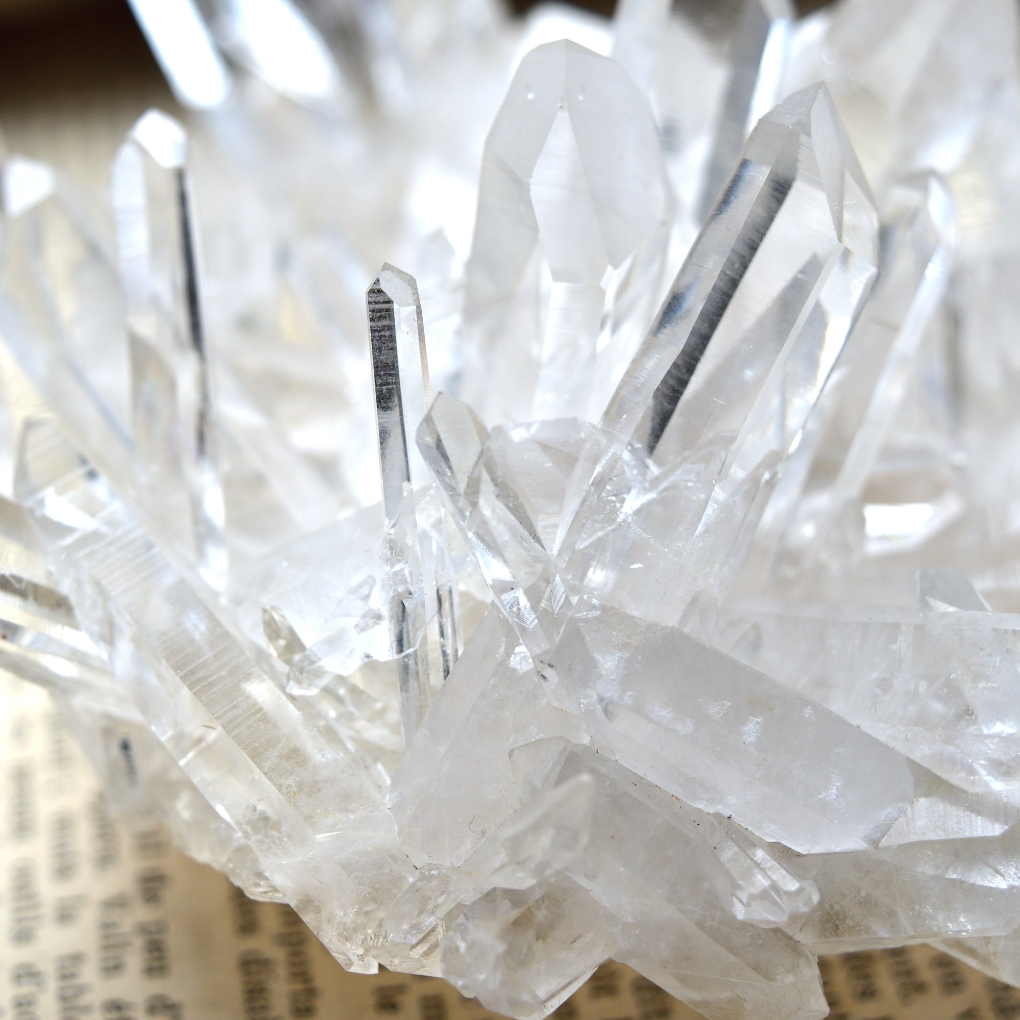 アーカンソー・クォーツ・クラスター　Silver Ray　両剣水晶　ブリッジ　アメリカ・アーカンソー州産　395g