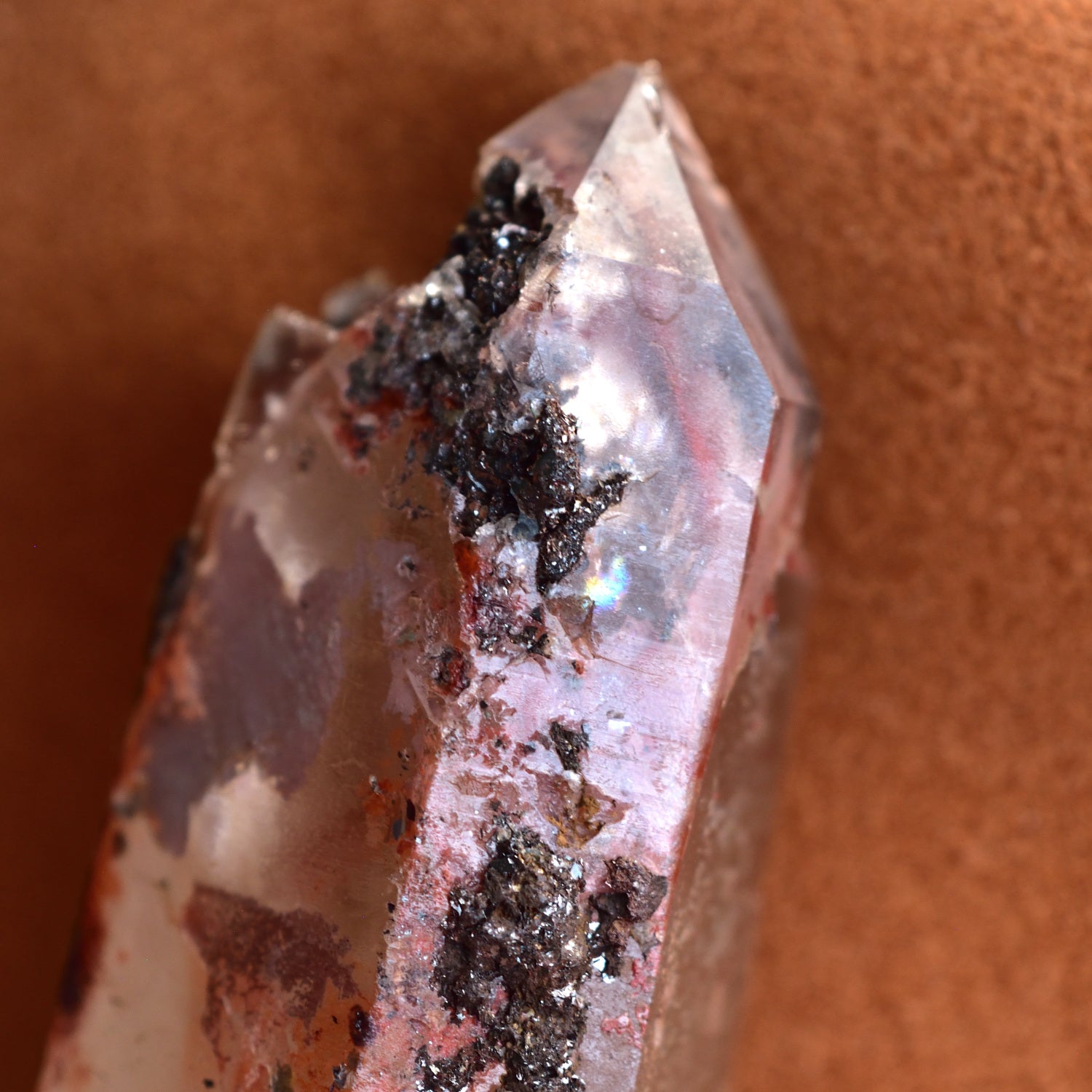 Shrine Quartz　シュライン・クォーツ　カテドラル　ファントム　ヘマタイト　ブラジル・パラ州産　140ｇ