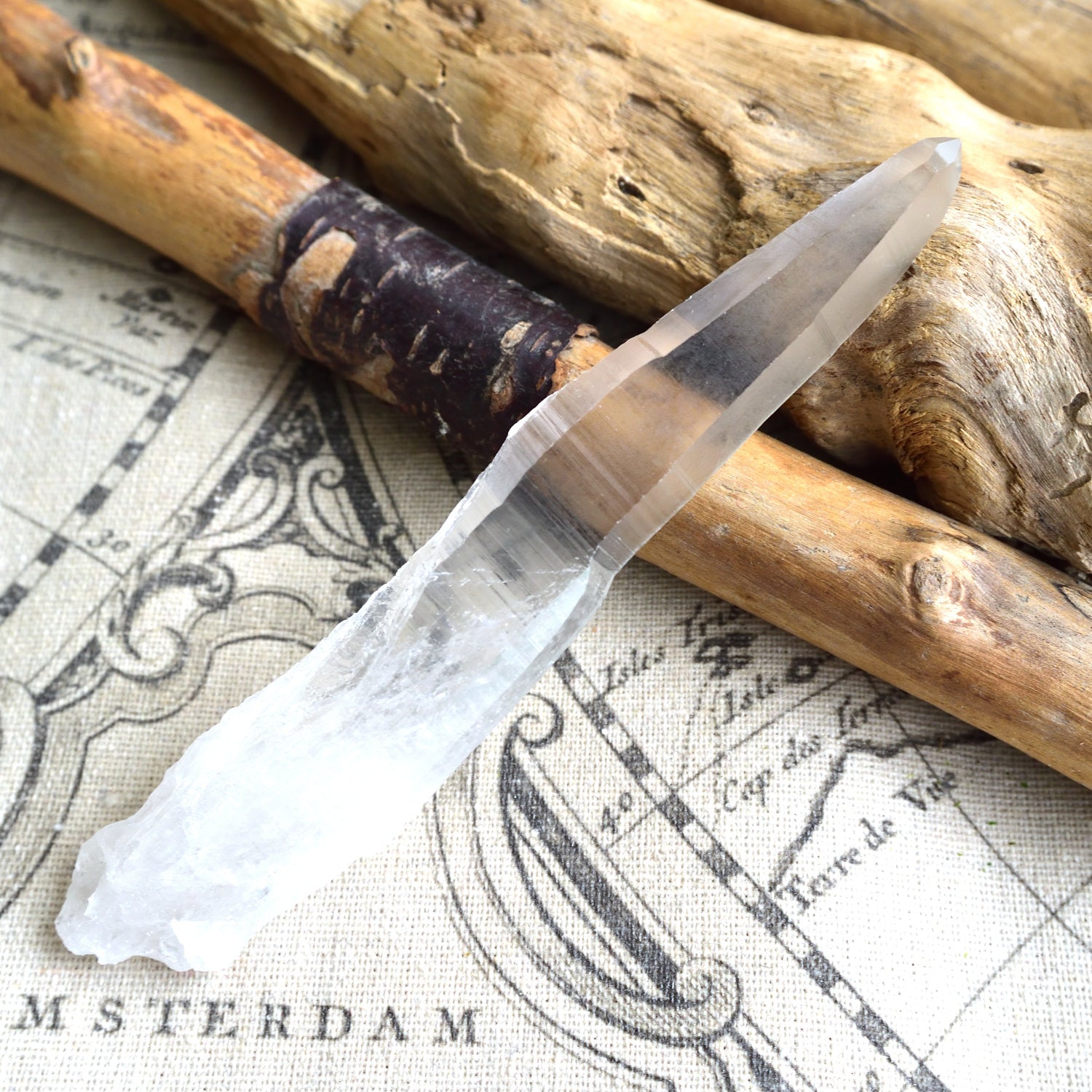 Lemurian Seed Pure Ray Singing Crystal from Bahia, Brazil, 54g/Point