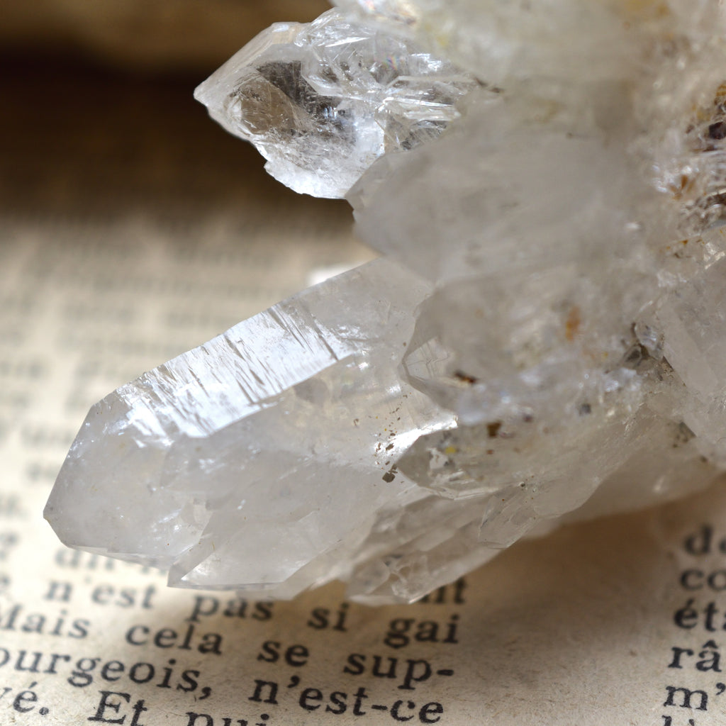 デンドライト・イン・クォーツ・クラスター　両剣水晶　White Light Wing　ポルトガル・パナスケイラ産　56ｇ