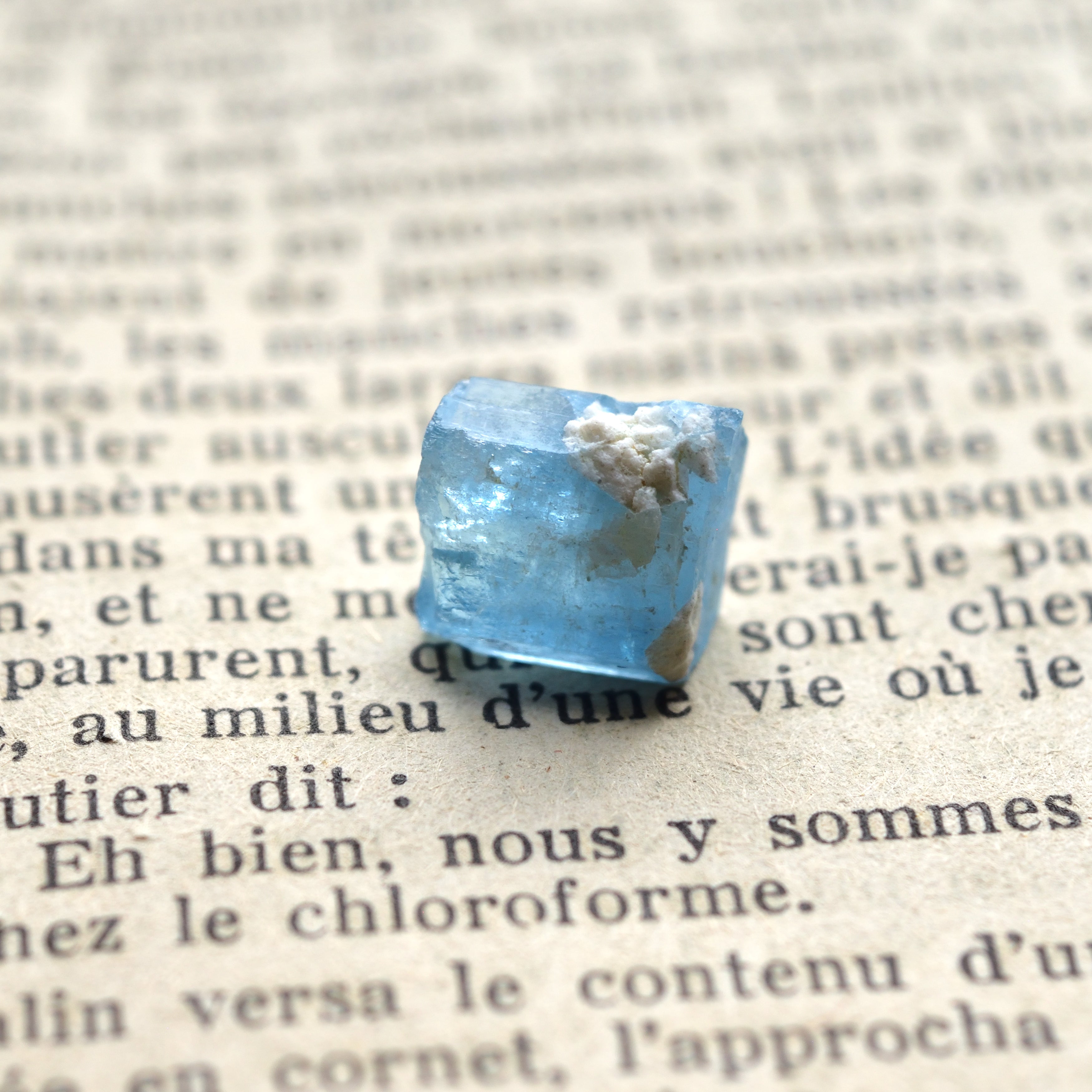 アクアマリン結晶　Cerulean Blue　ベトナム産　6.5cts.