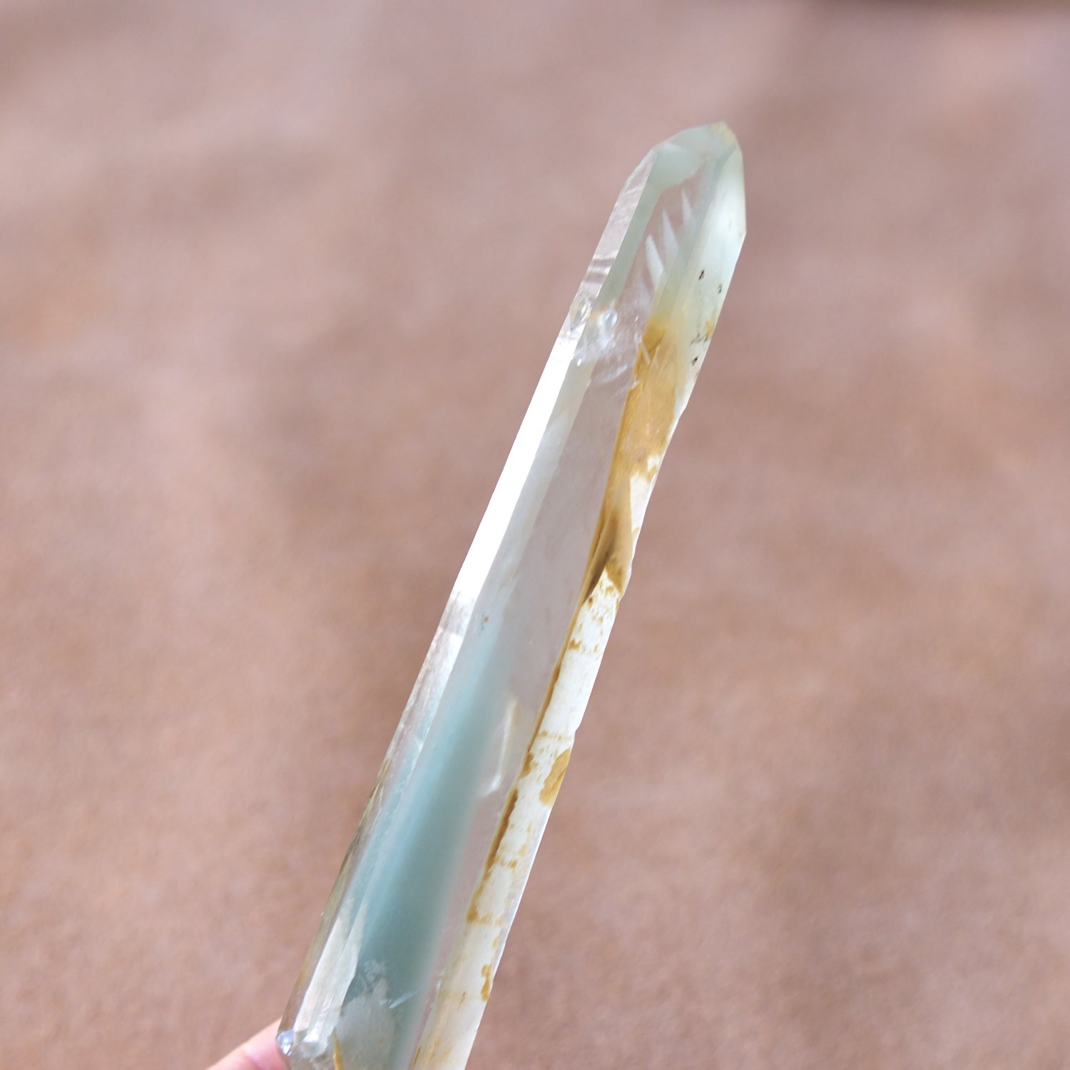 Green Phantom Quartz - Singing Crystal - from Madagascar - 65g