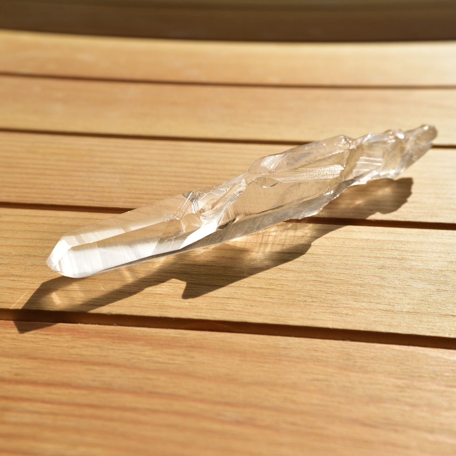 Lemurian Seed, Lemurian Root Quartz, Pure Ray Singing Crystal, from Bahia, Brazil, 60g/Point Crystal