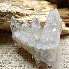 デンドライト・イン・クォーツ・クラスター　両剣水晶　White Light Wing　ポルトガル・パナスケイラ産　56ｇ