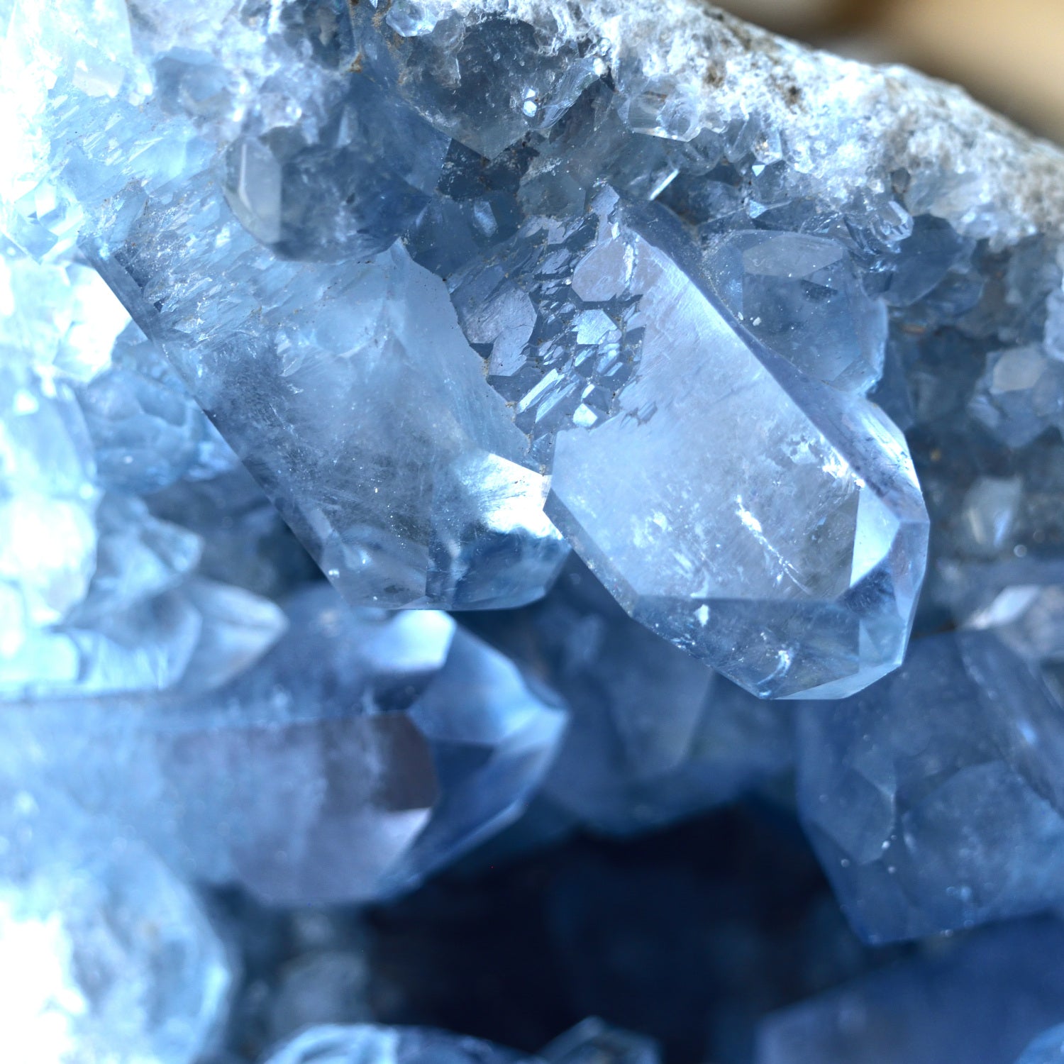 Large Celestite Cluster Geode “Blue Cave” – Madagascar 4.4 kg