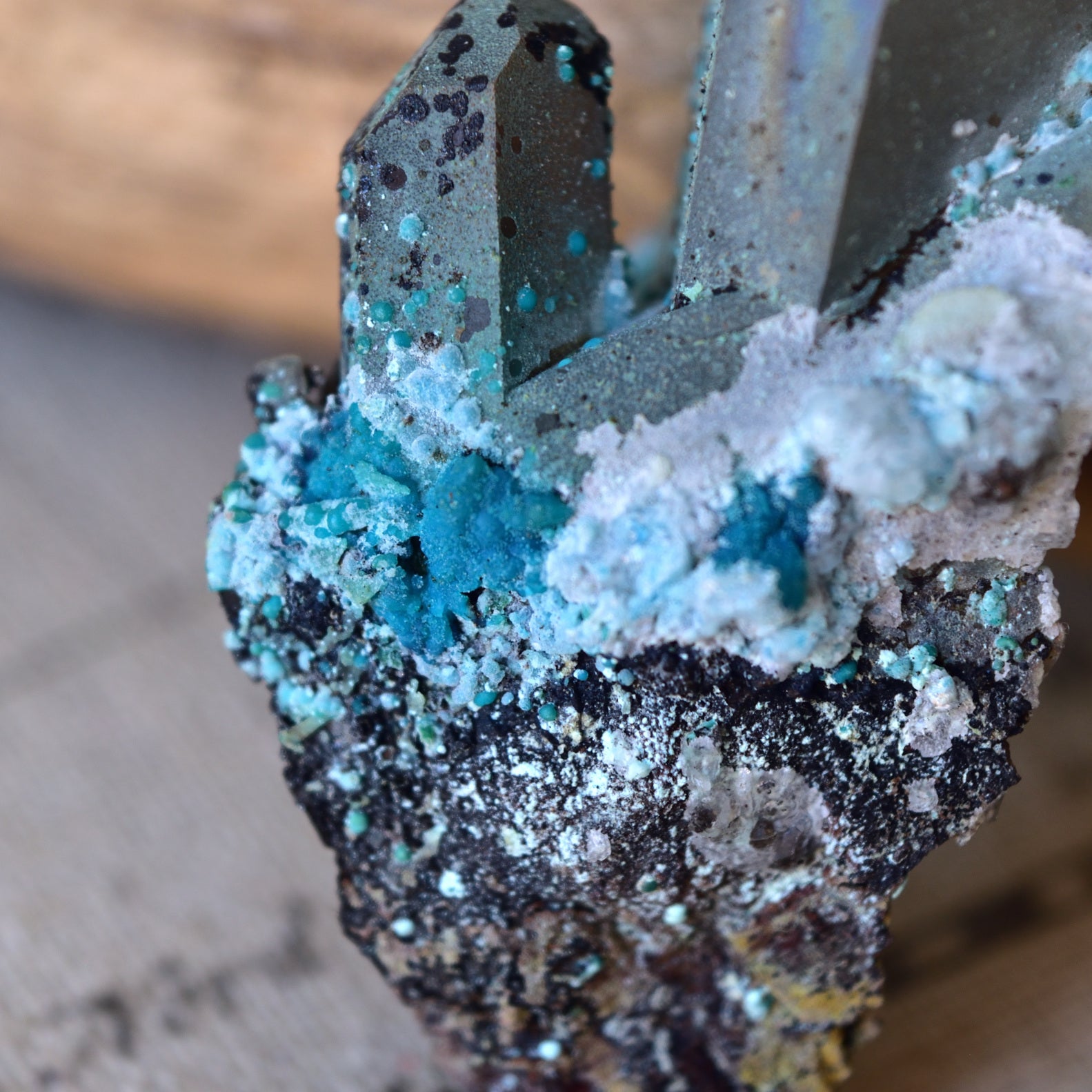 Chrysocolla on Quartz "Unity"  - Peru - 31g