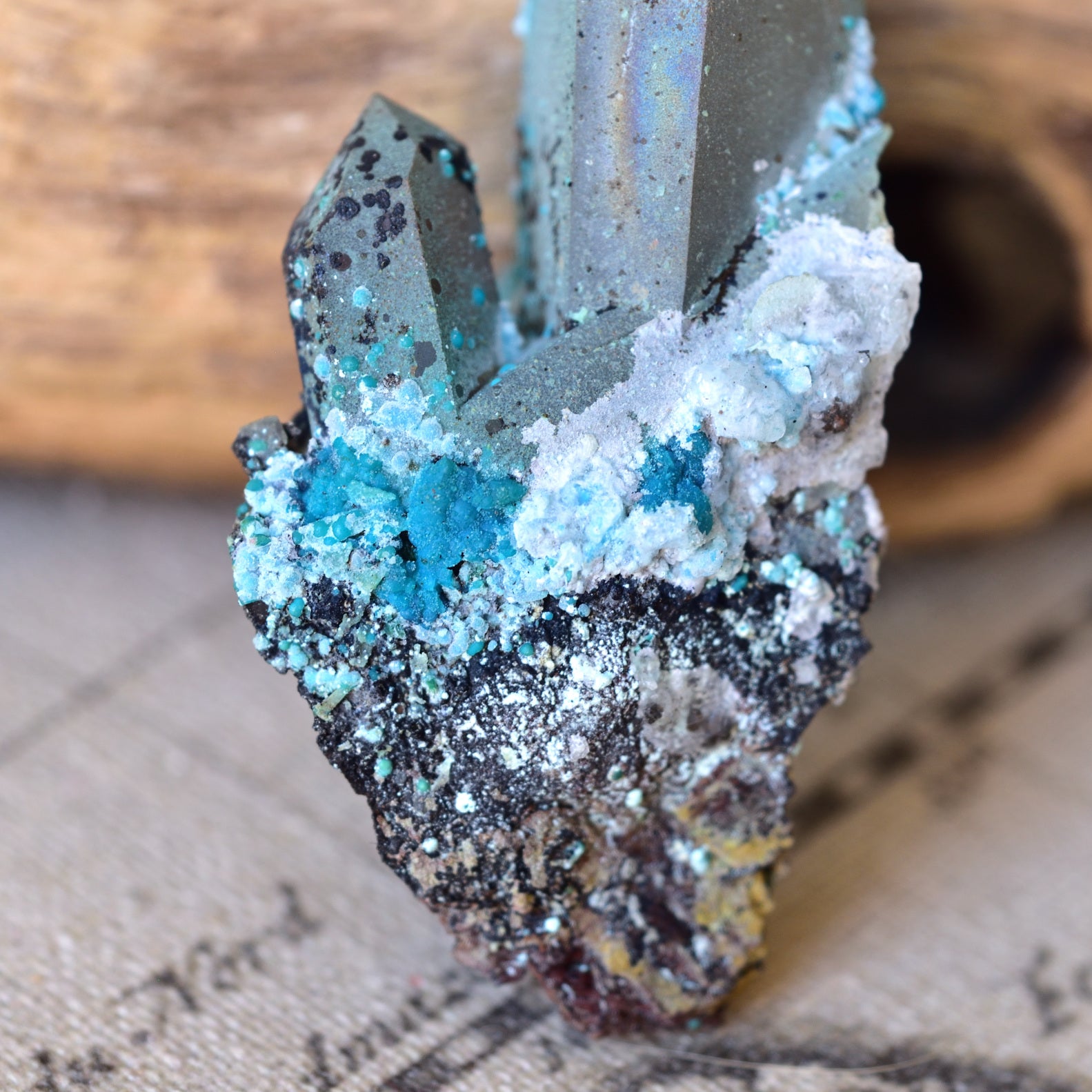 Chrysocolla on Quartz "Unity"  - Peru - 31g
