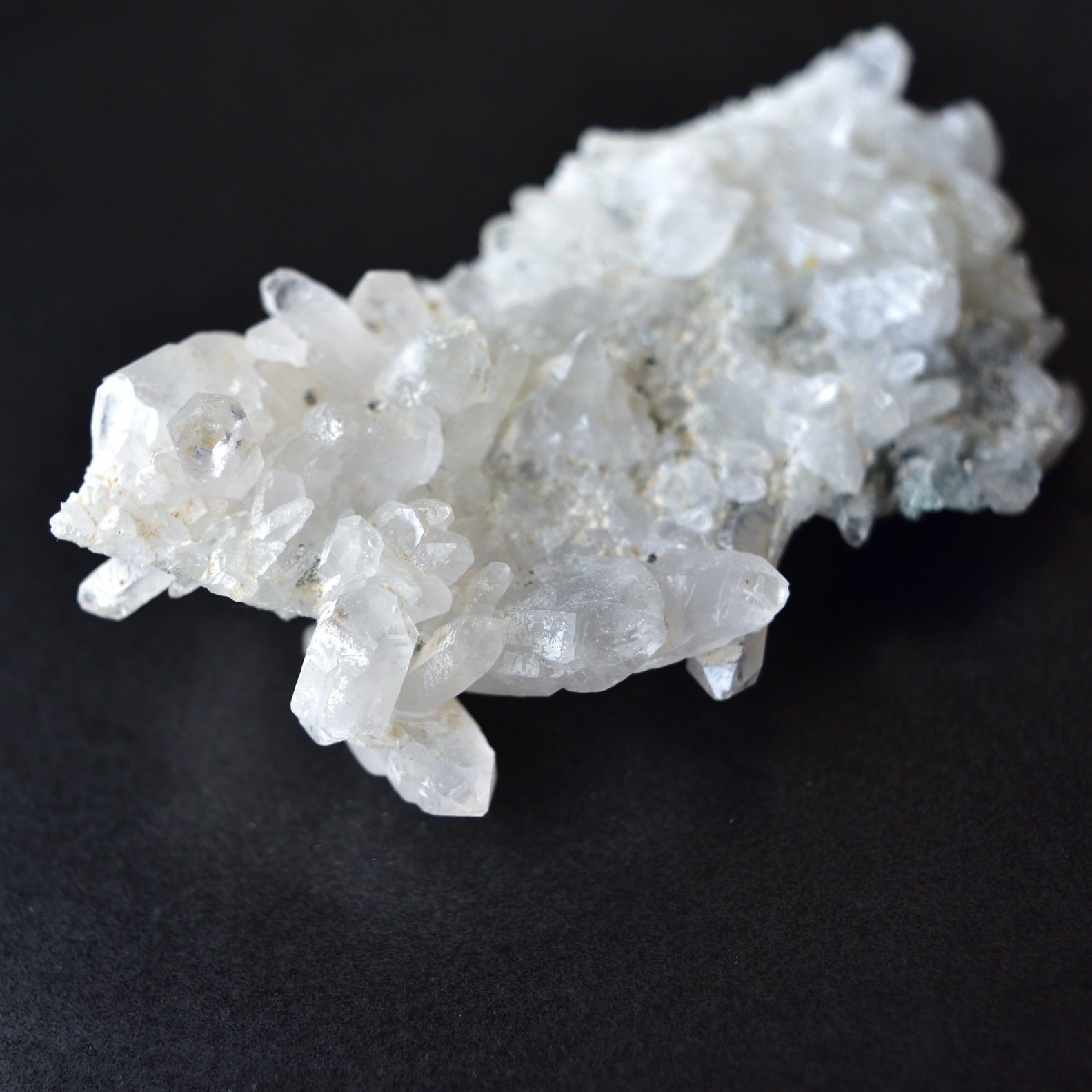 White Kailash Quartz Crystal Cluster - Chlorite - Singing - Himalayan Quartz - Mt. Kailash, Tibet - 51g