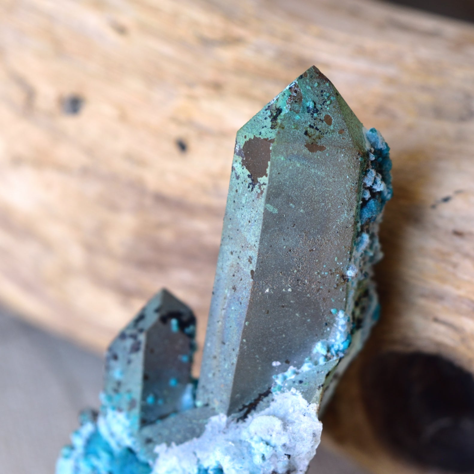 Chrysocolla on Quartz "Unity"  - Peru - 31g