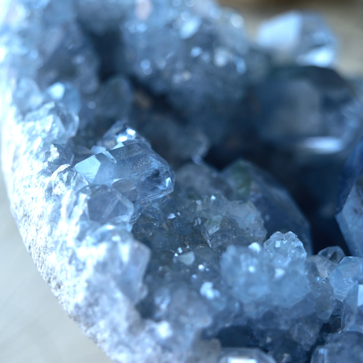 Large Celestite Cluster Geode “Blue Cave” – Madagascar 4.4 kg