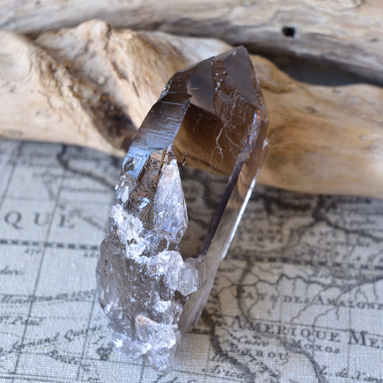 Smoky Quartz - Alpine Quartz "VORTEX" from Switzerland - 182g