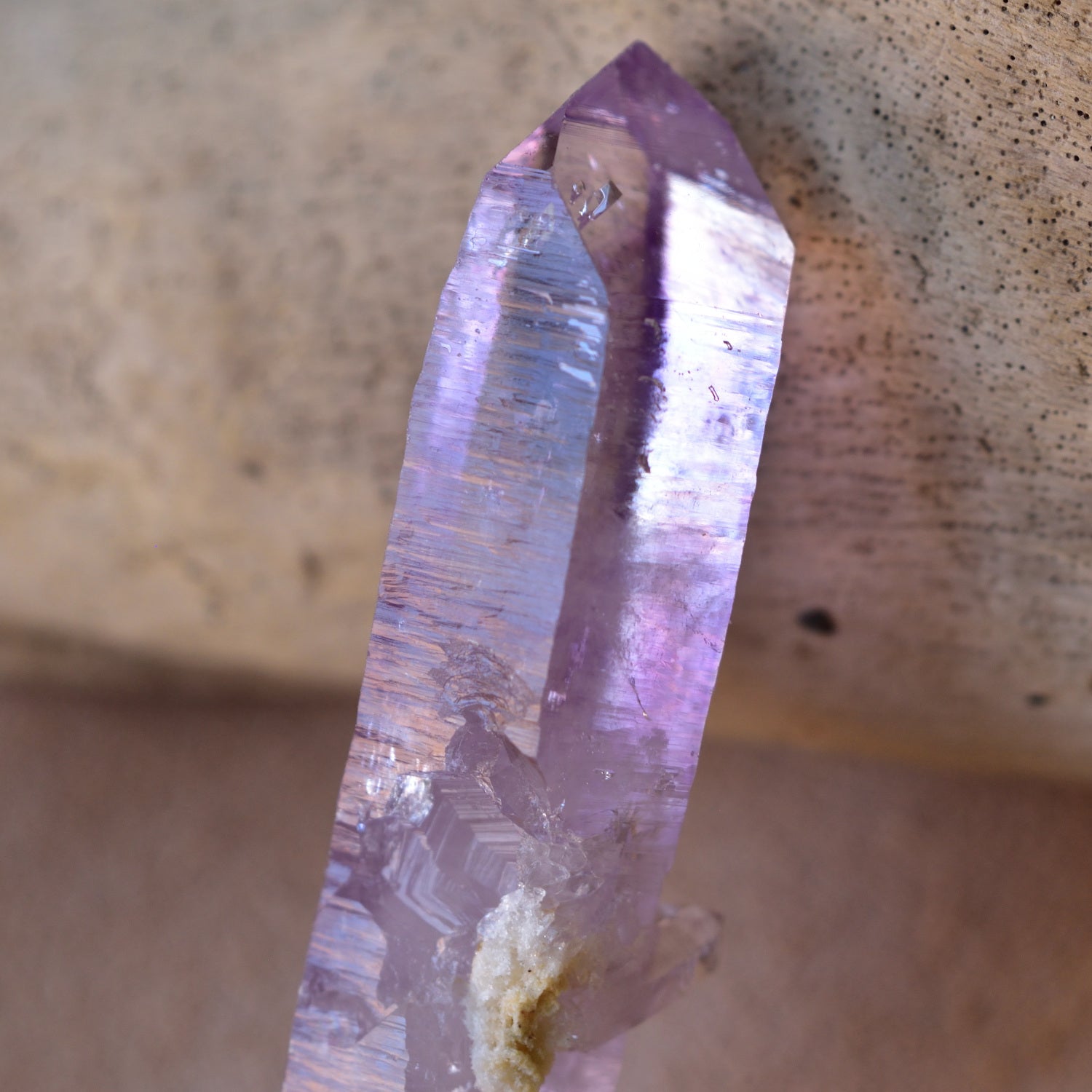 ベラクルス・アメジスト　慈愛　ファントム　両剣水晶　貫入水晶　キー　メキシコ・ベラクルス州産　32ｇ