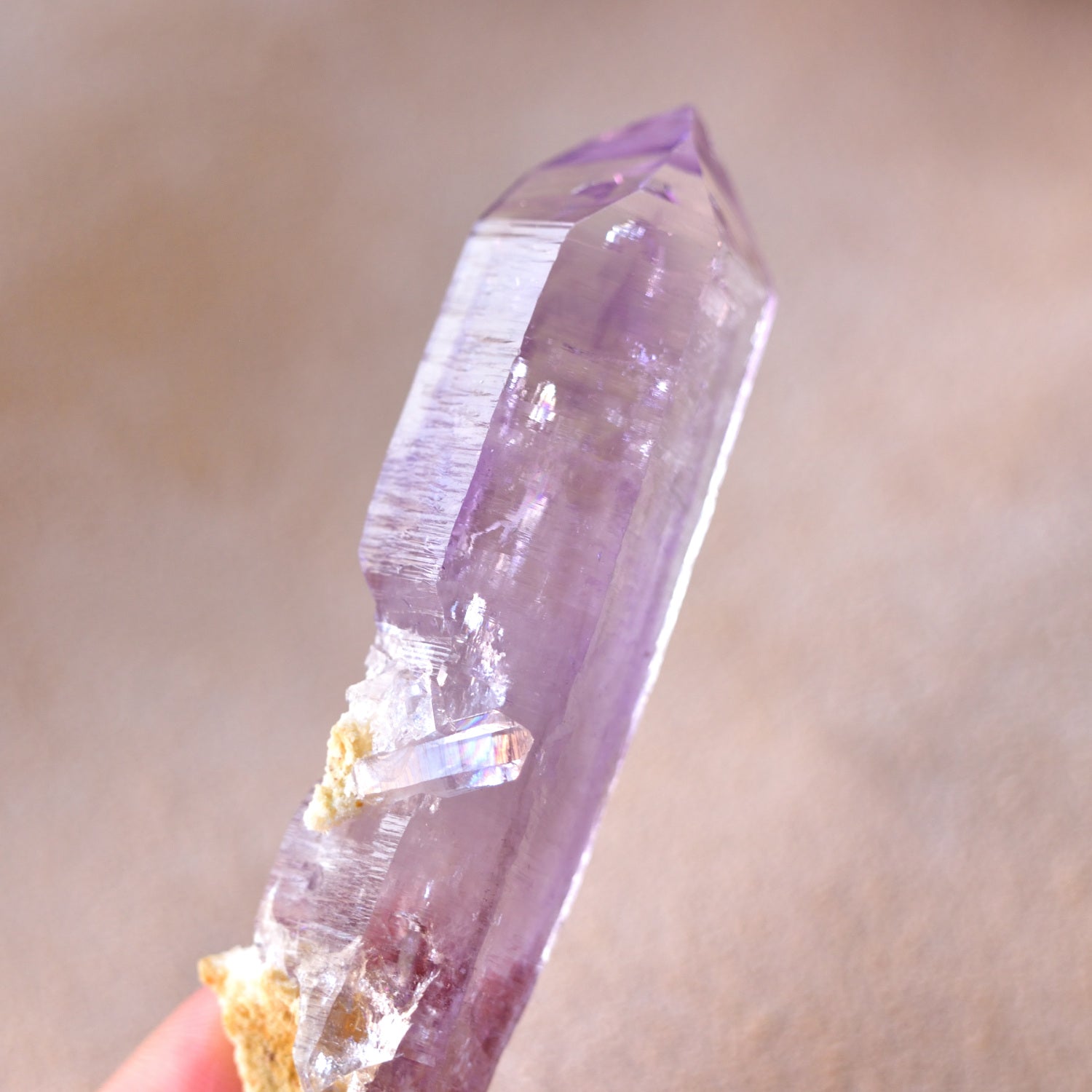 ベラクルス・アメジスト　慈愛　ファントム　両剣水晶　貫入水晶　キー　メキシコ・ベラクルス州産　32ｇ