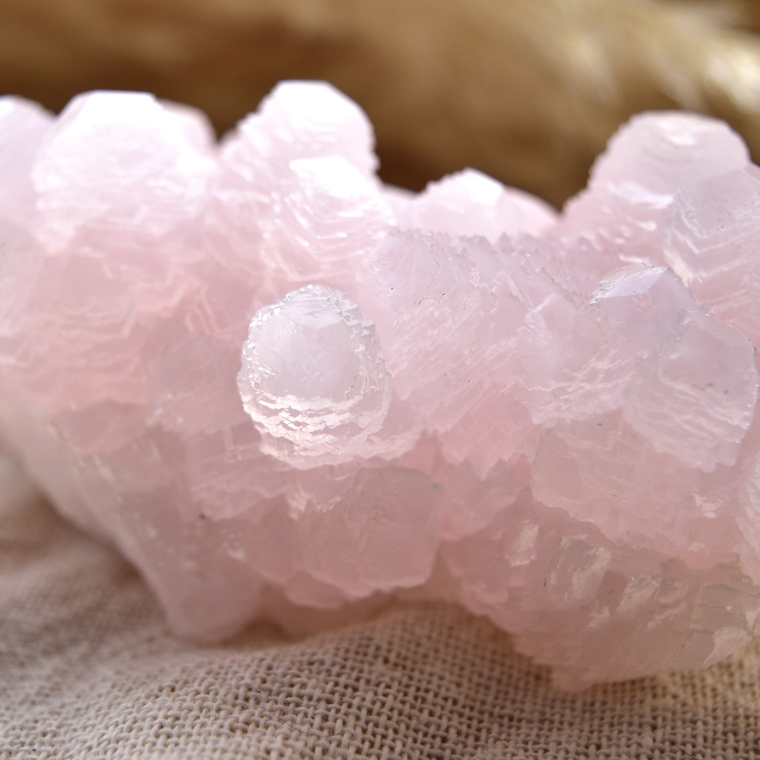 Pink Mangano Calcite - Fluorescent - "Sirius" - Madan, Bulgaria - 380g