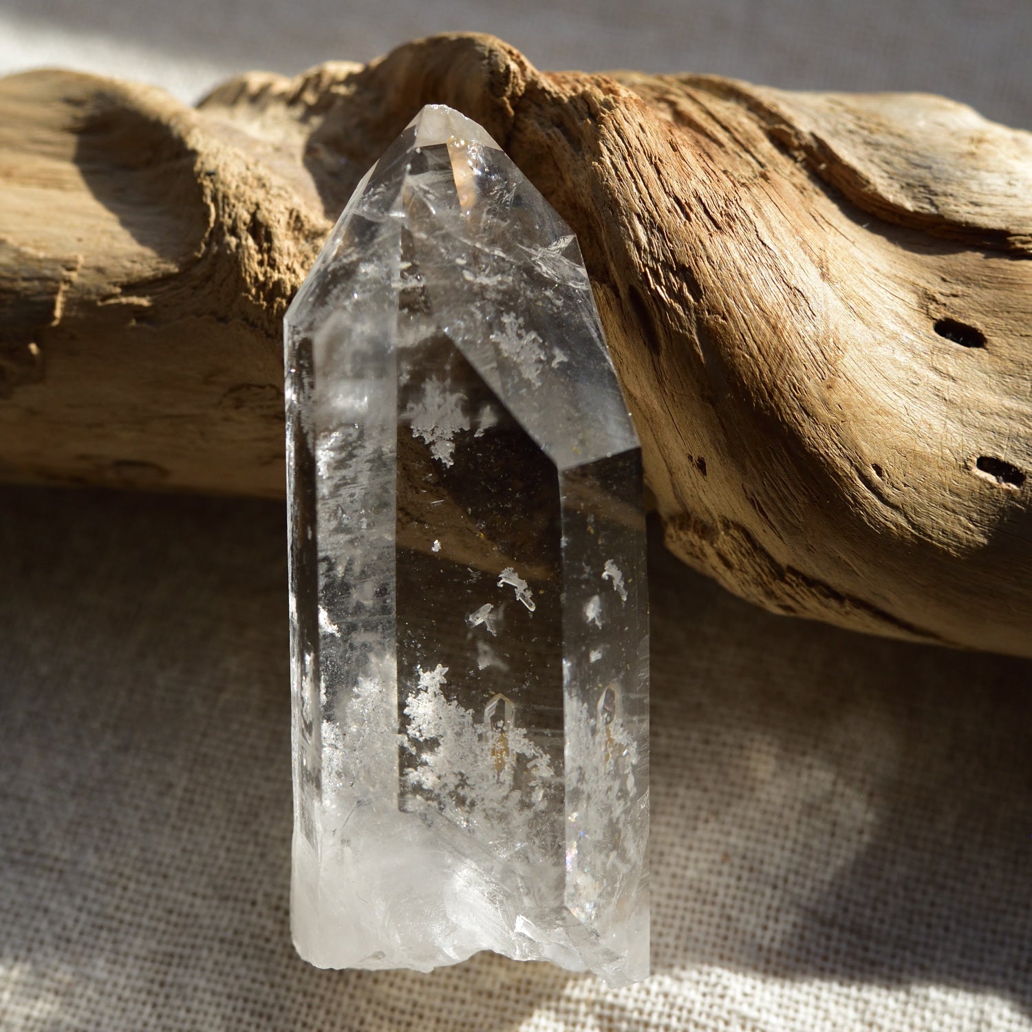 アーカンソー・クォーツ　アトランティスの夕べ　レコードキーパー　アメリカ・アーカンソー州産　81g